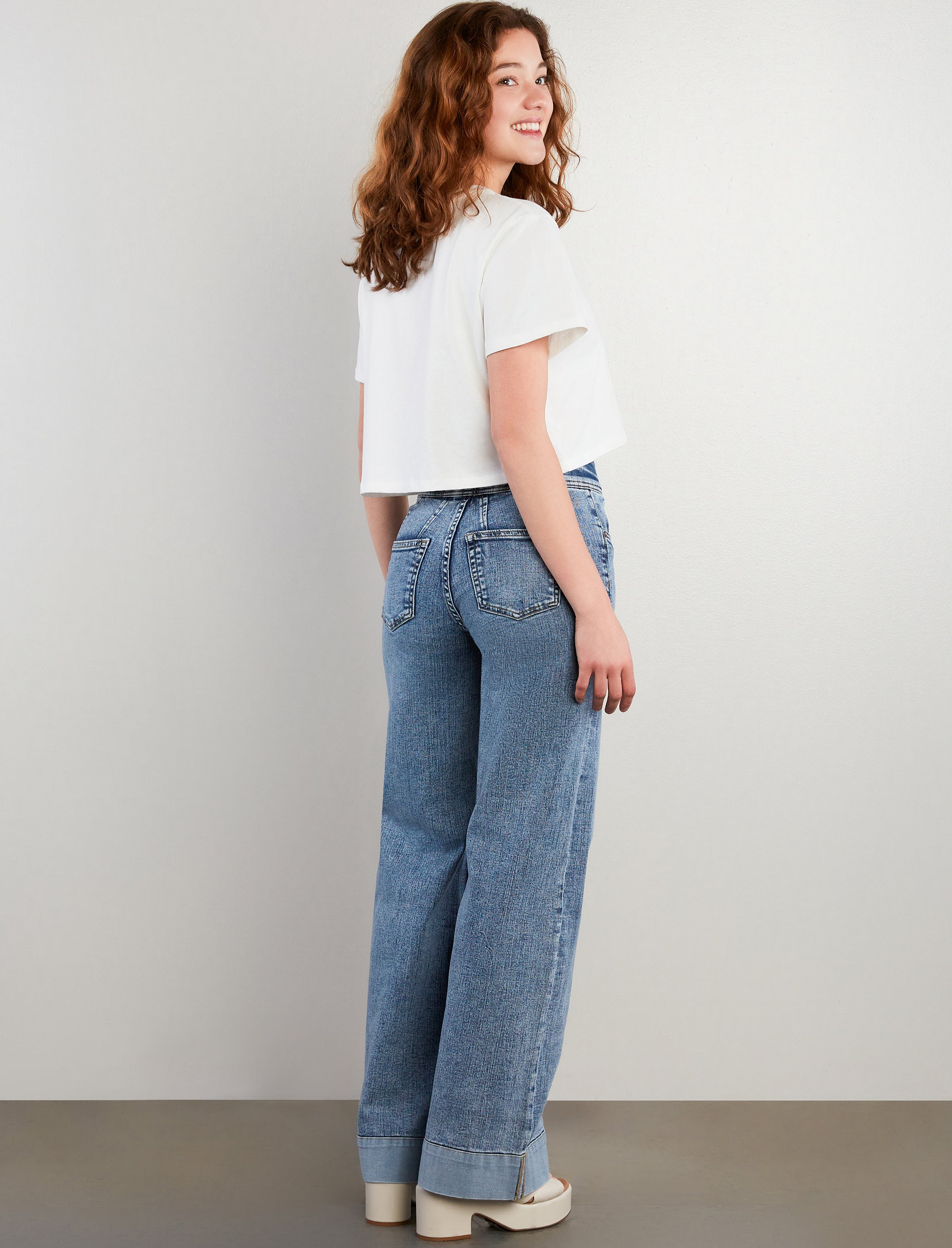 Mighty High Rise Wide Leg