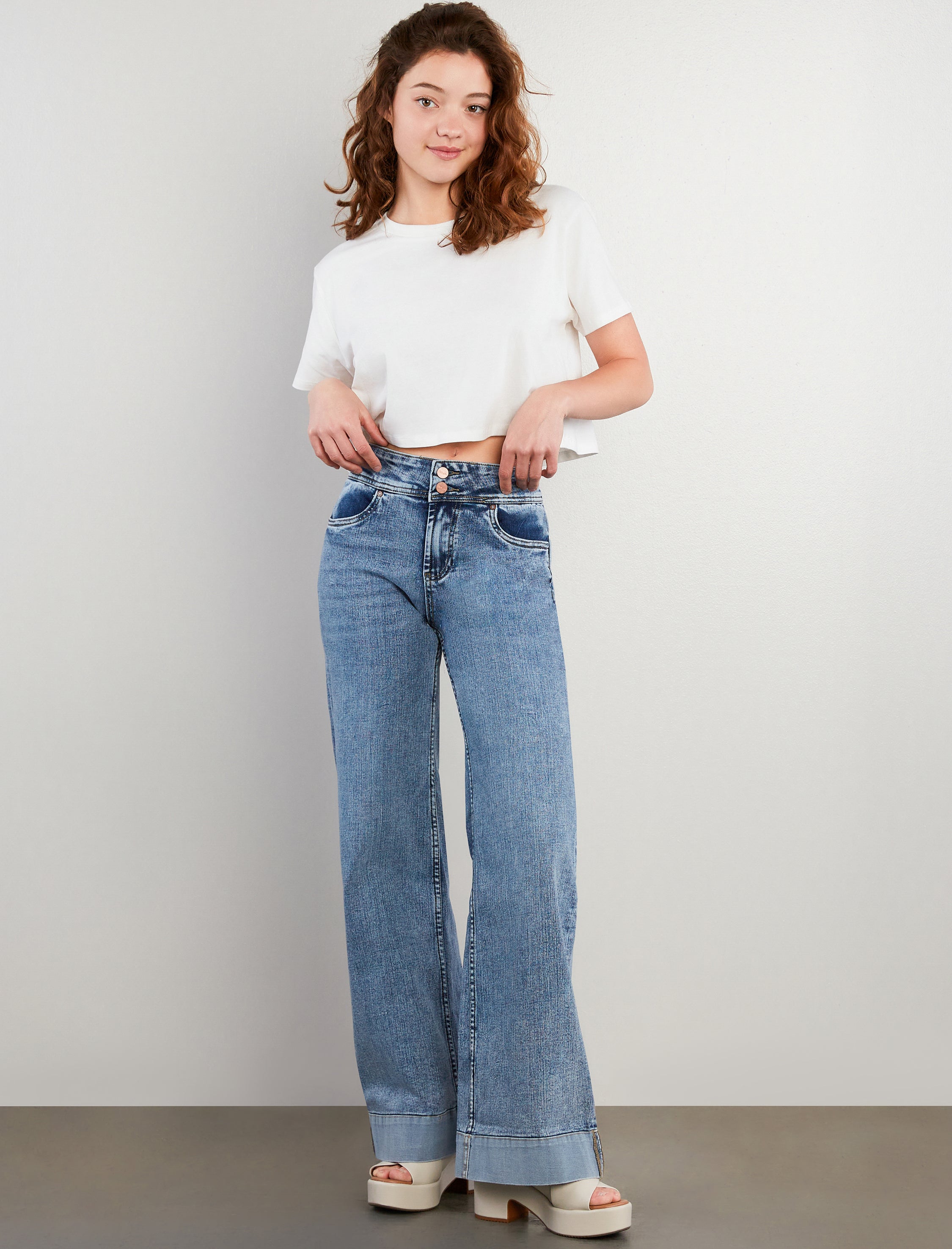 Mighty High Rise Wide Leg