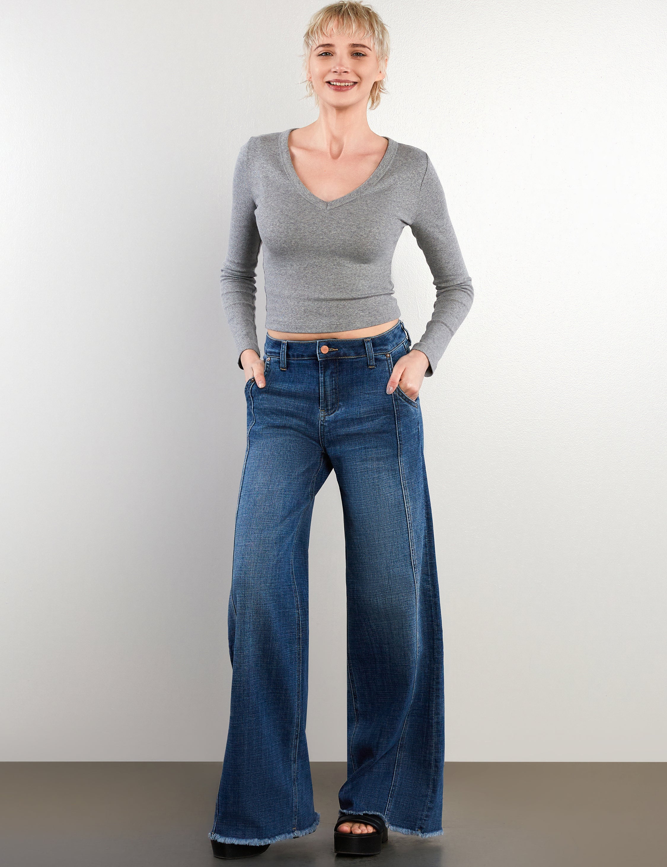 Mighty High Rise Wide Leg