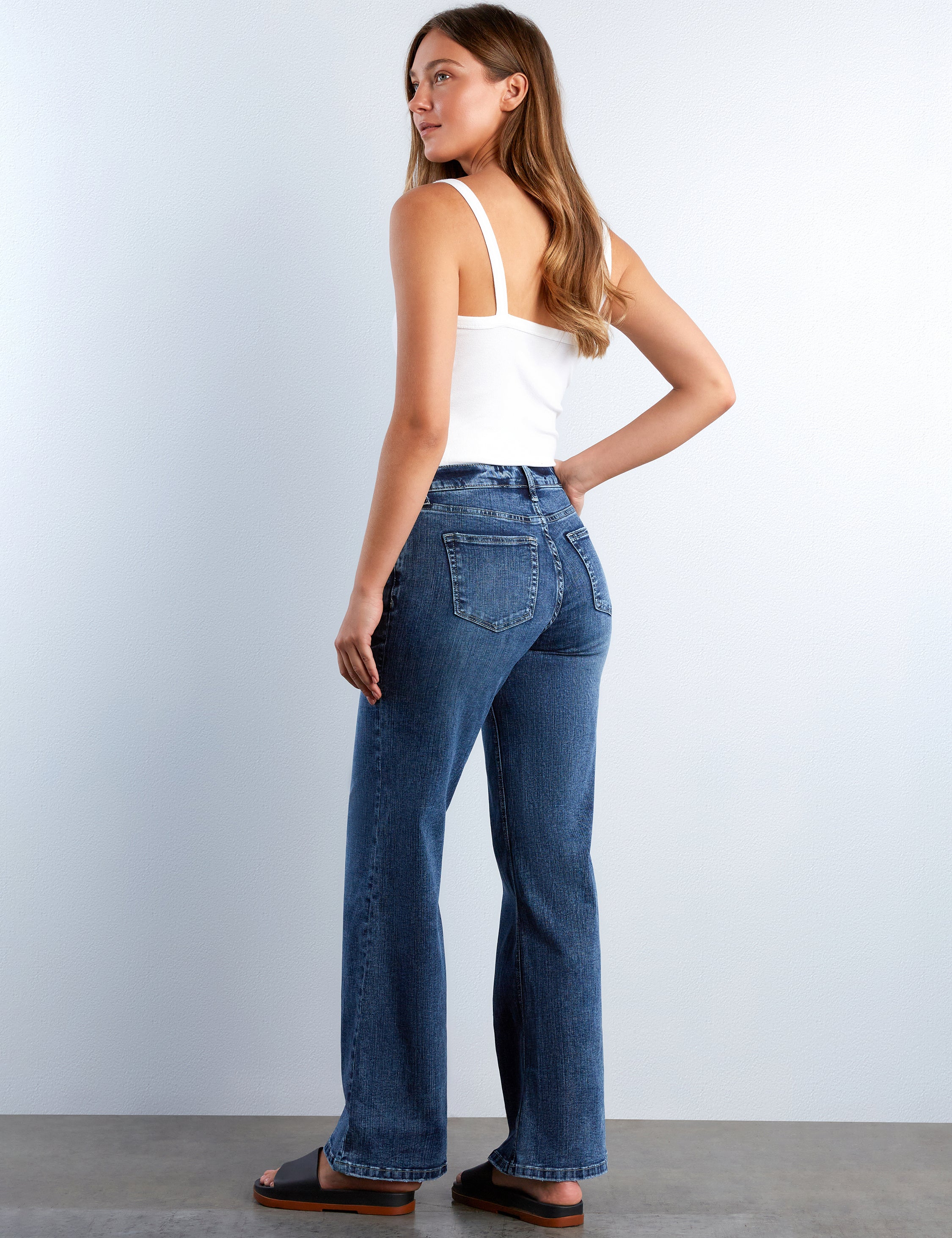 Women's Myra Wide-Leg Jeans - Hint of Blu