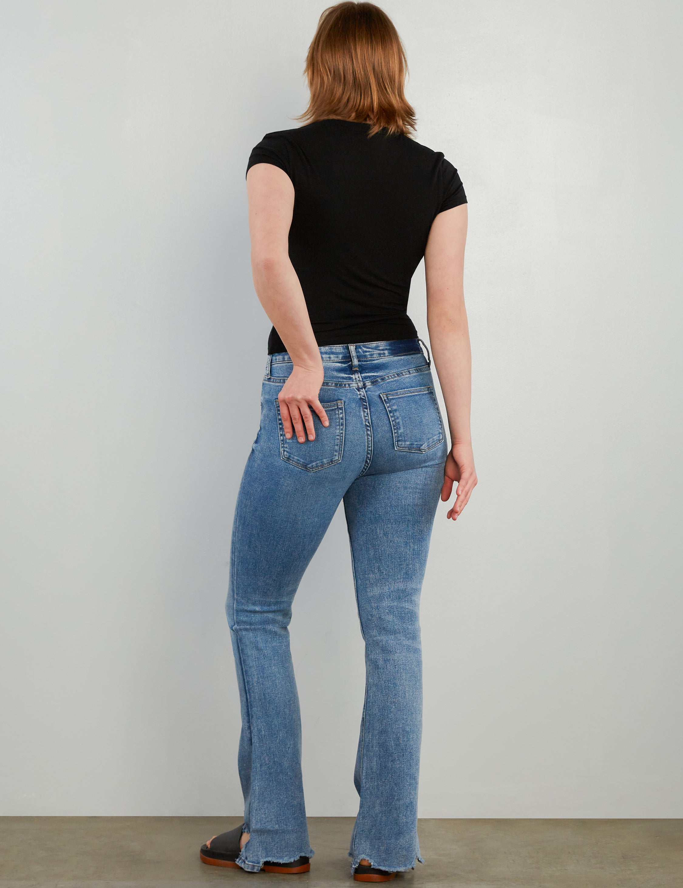 Distress Flare Jeans