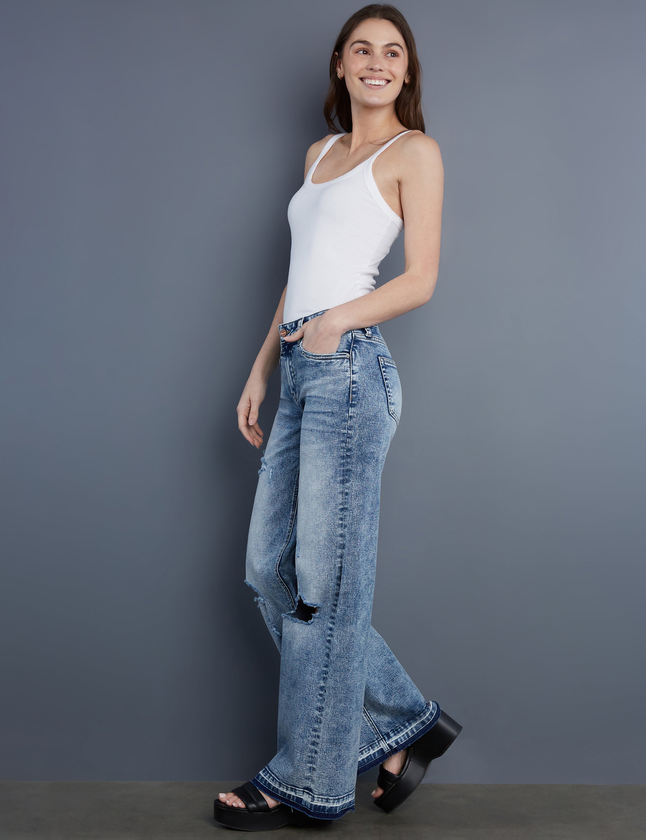 Deconstructed Wide Leg