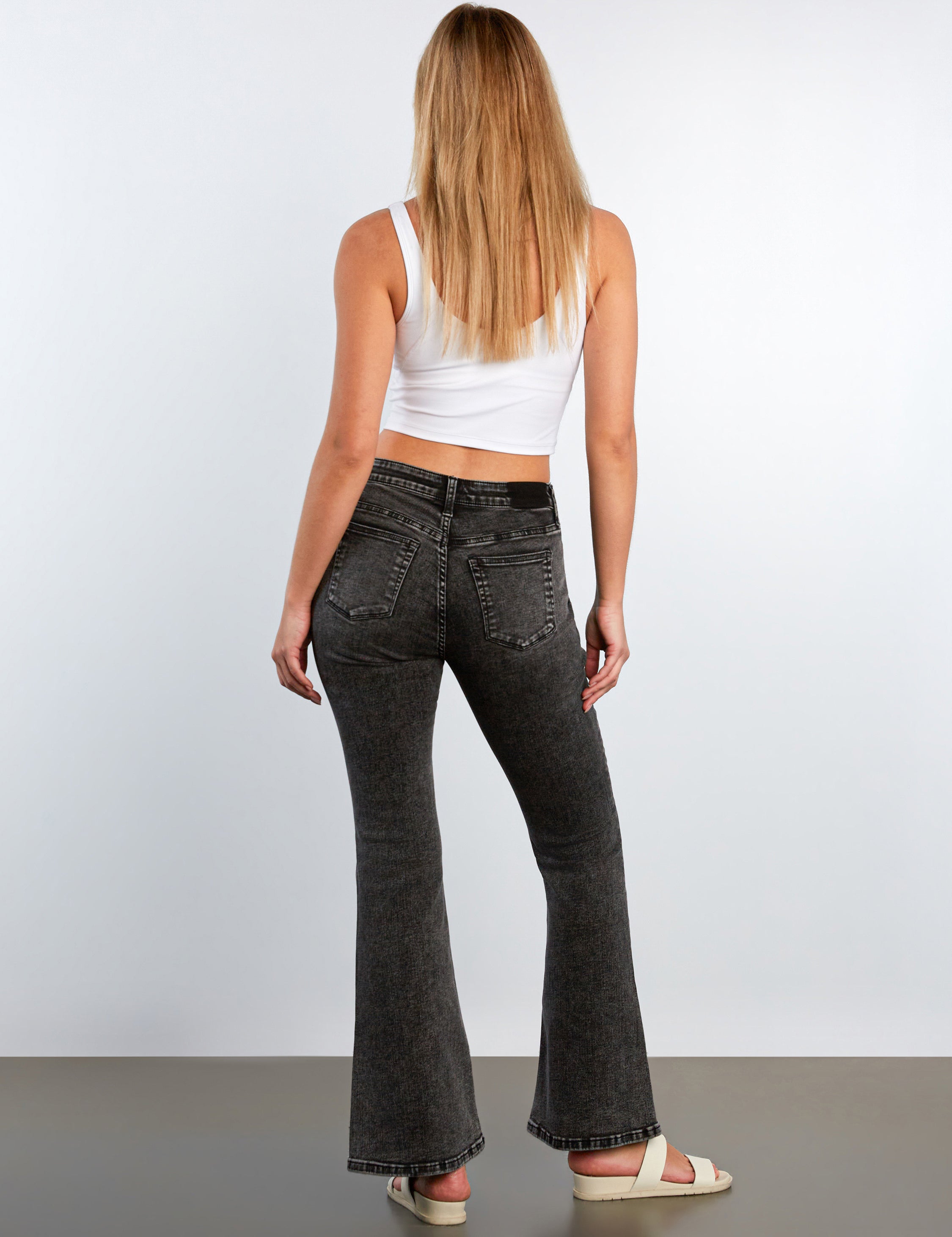 Happy High Rise Flare Jean