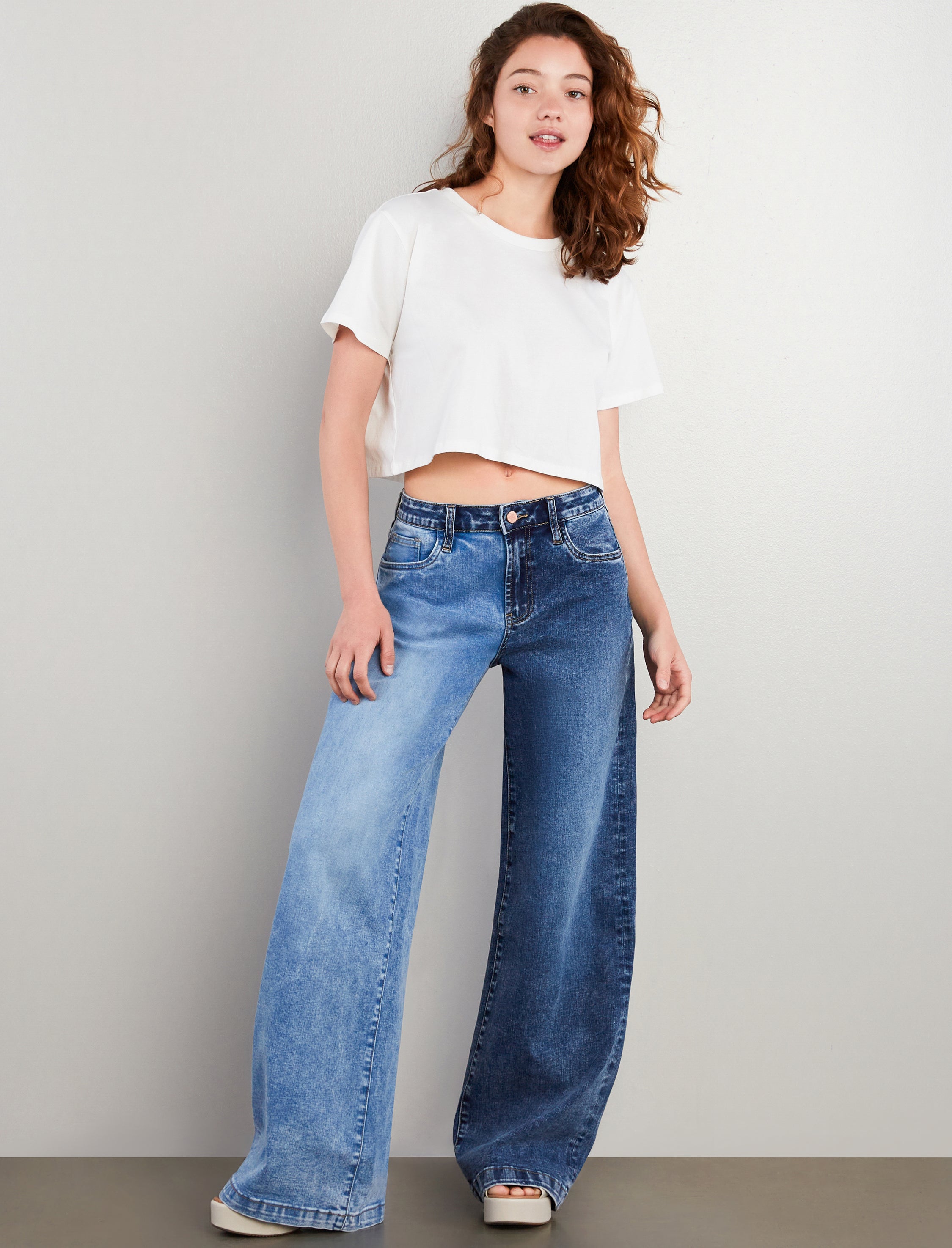 Two Tone Mighty Wide Leg