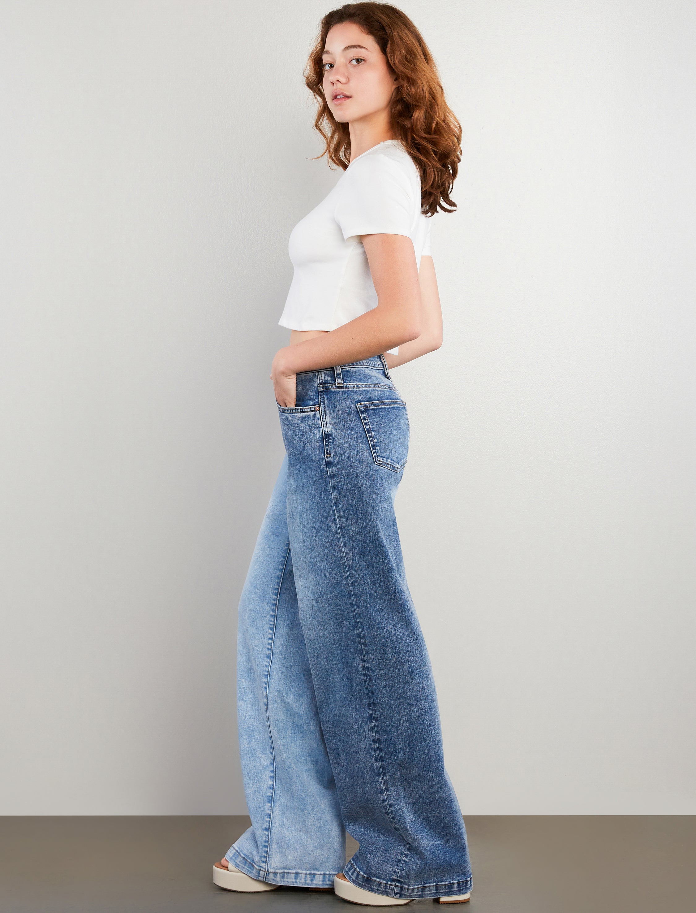 Two Tone Mighty Wide Leg