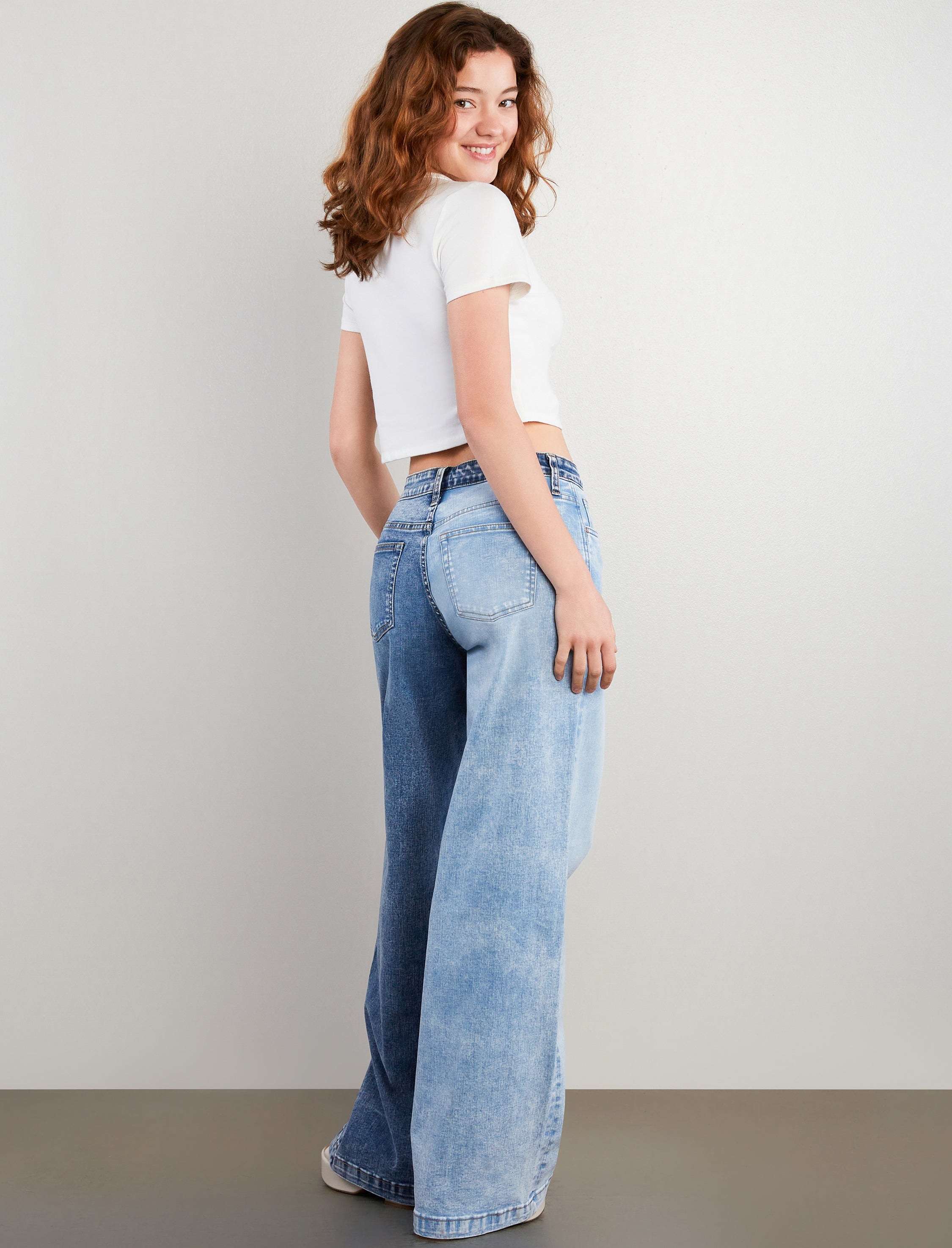 Two Tone Mighty Wide Leg