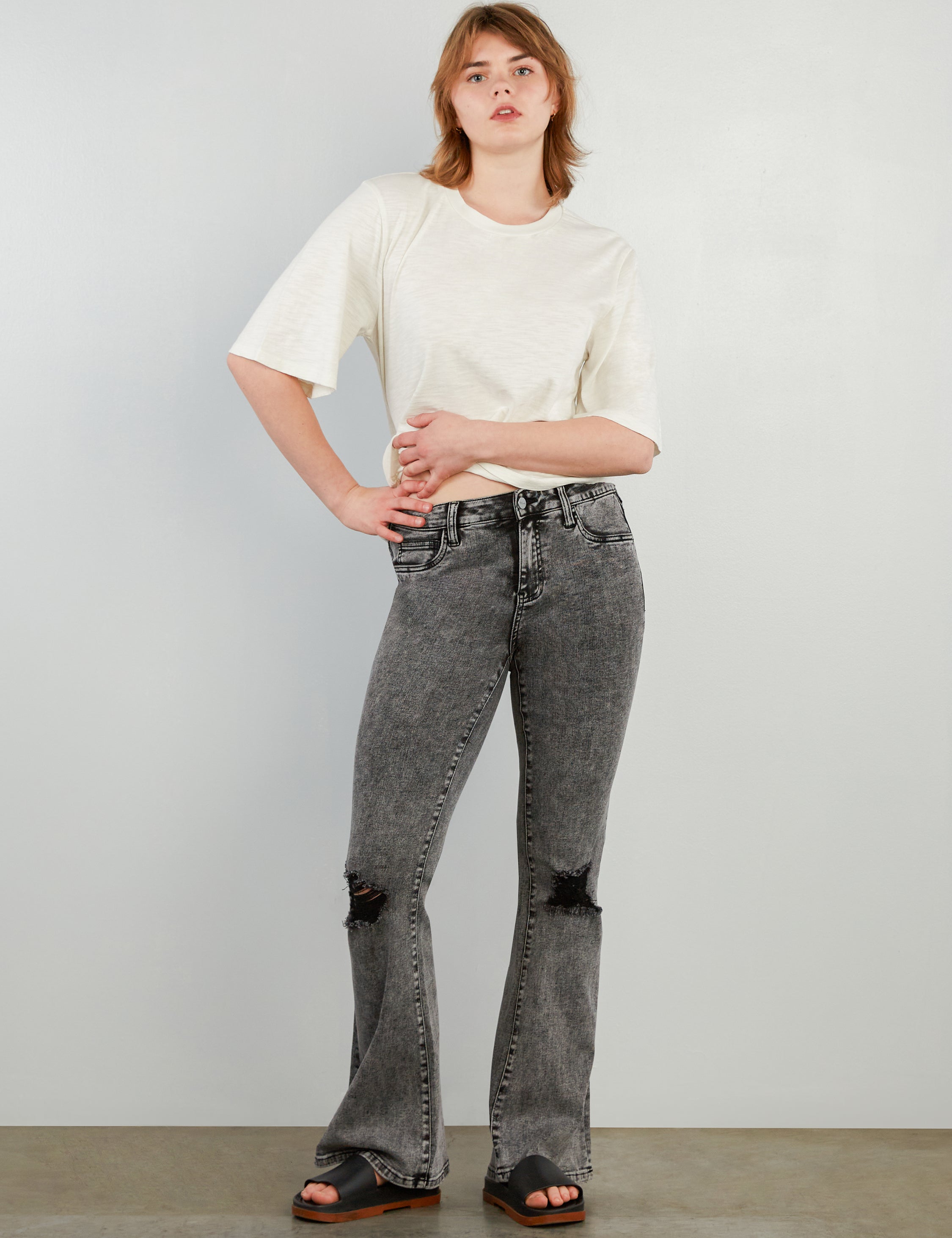 Women's Chloe High Rise Flares Jeans - Hint of Blu
