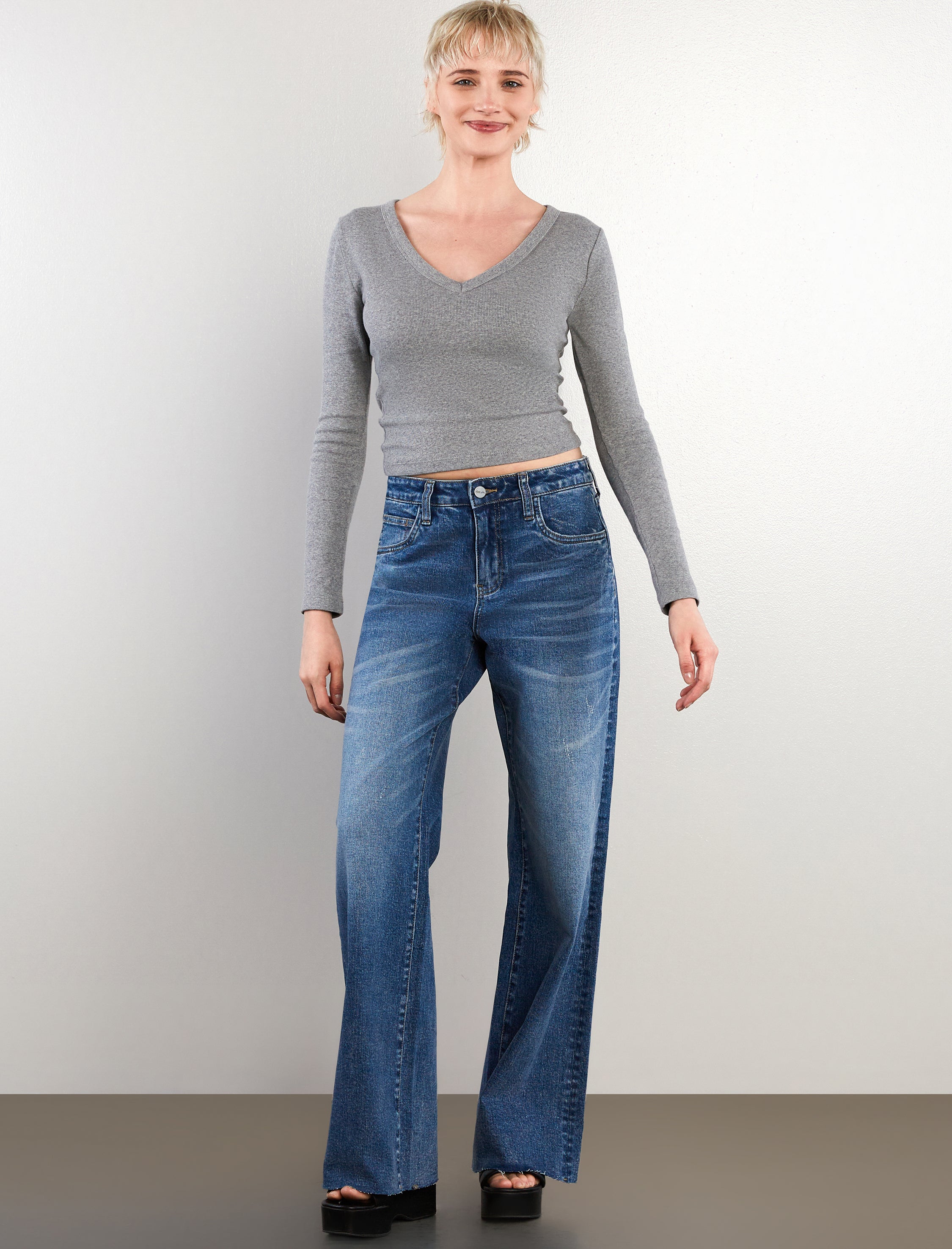 Nora Relaxed Wide Leg Jeans