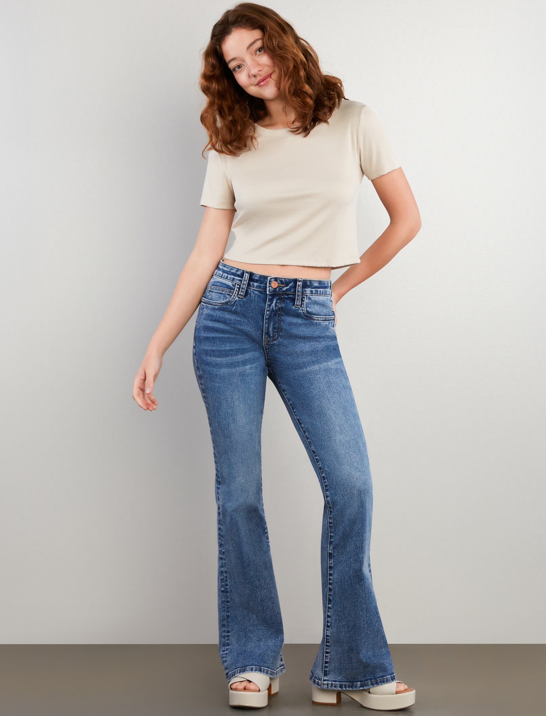 Camila High Rise Flares