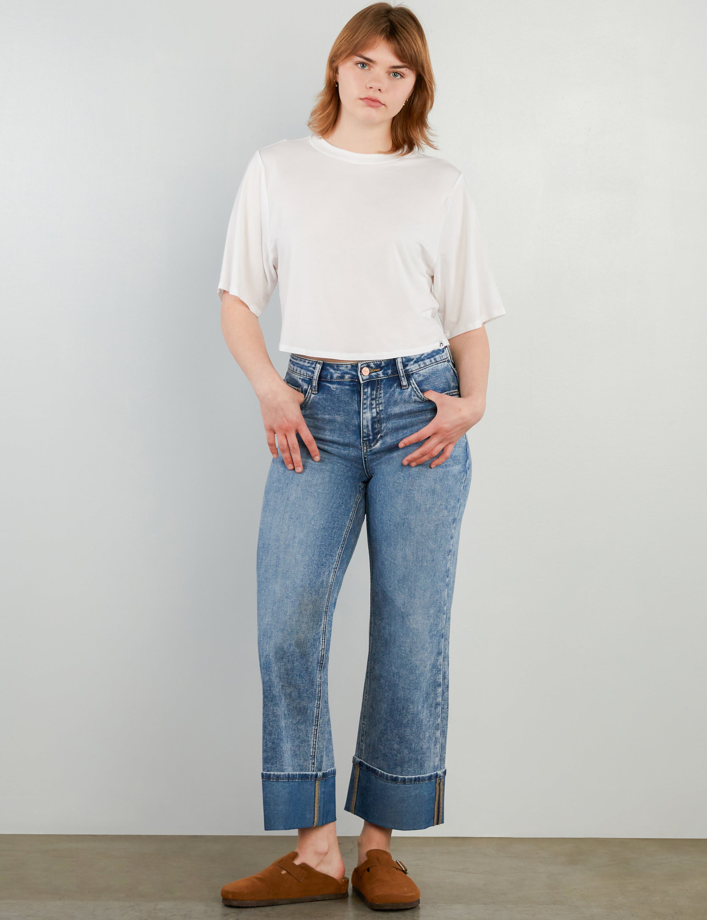 Women's Clever Cued High Rise Jeans - Hint of Blu