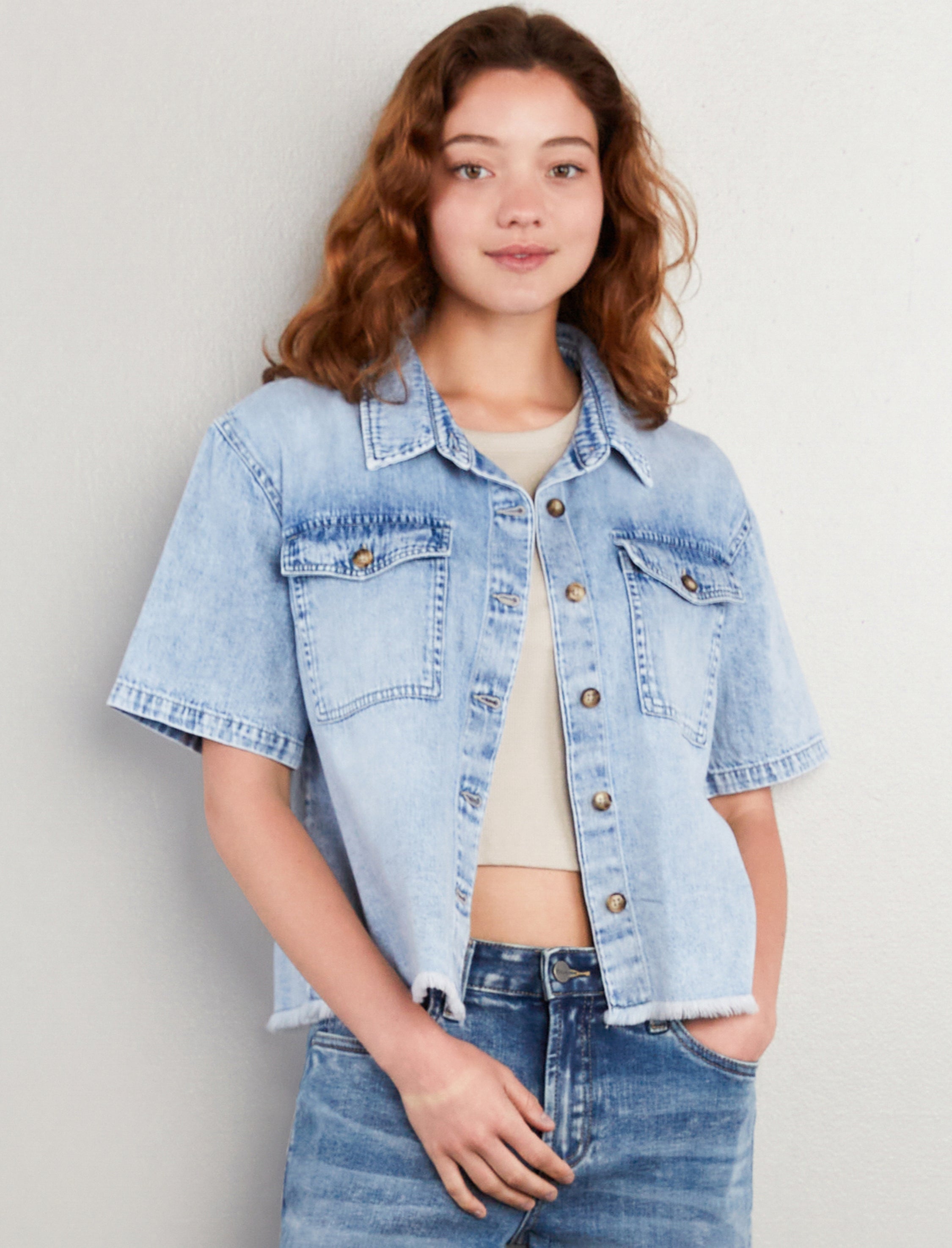 Emily Denim Top