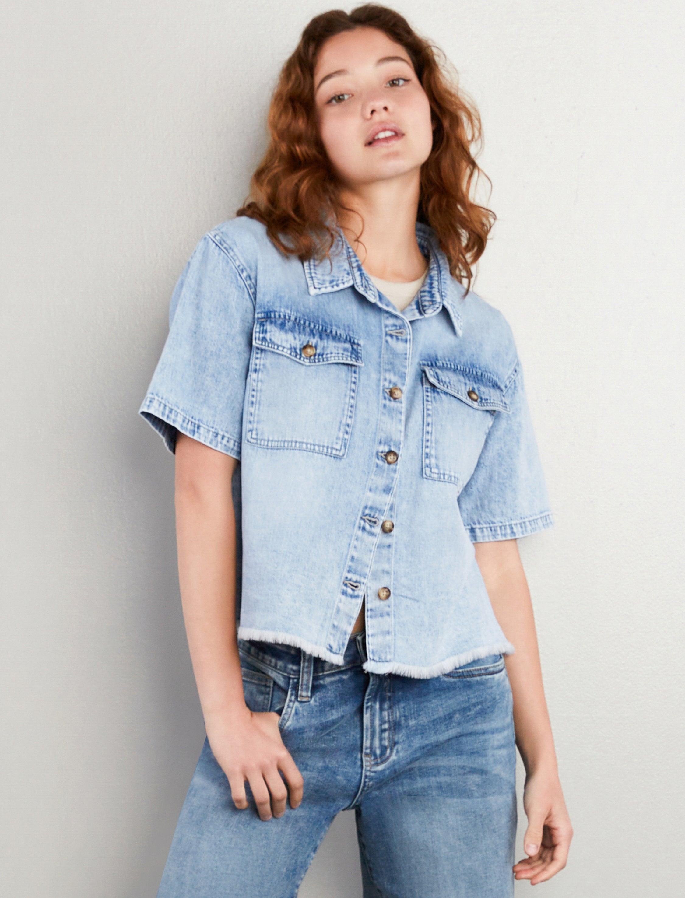 Emily Denim Top