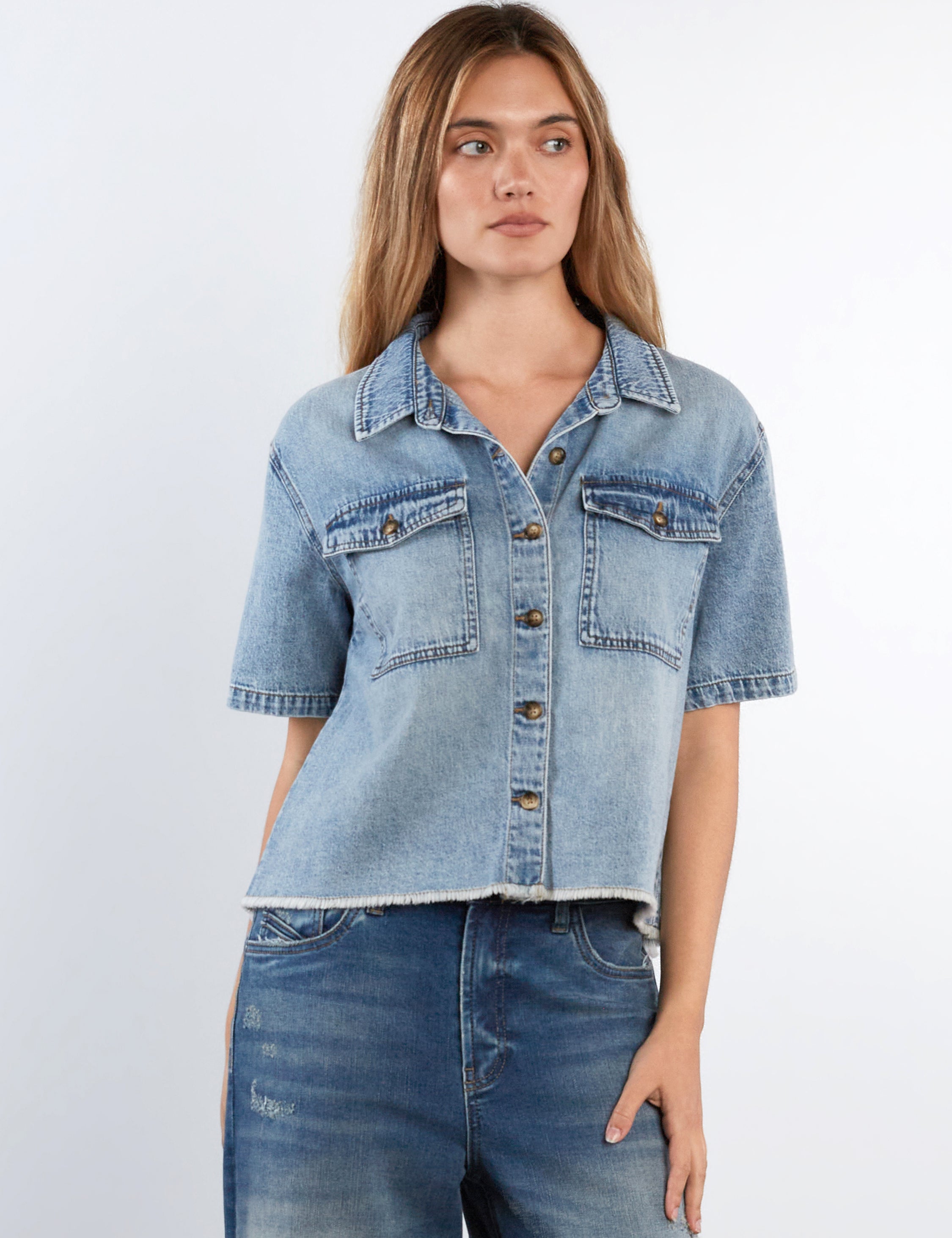 Emily Denim Top