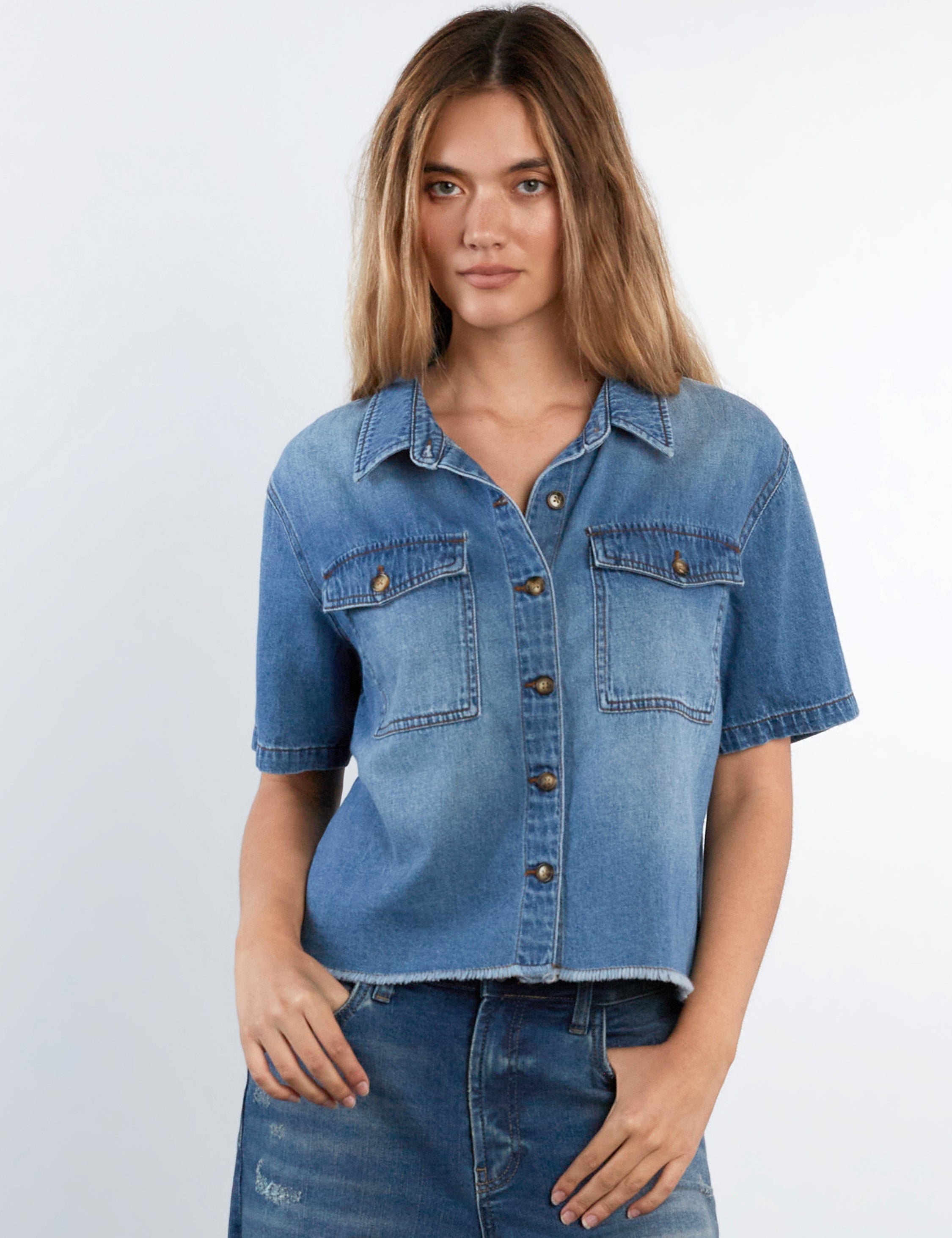 Emily Denim Top