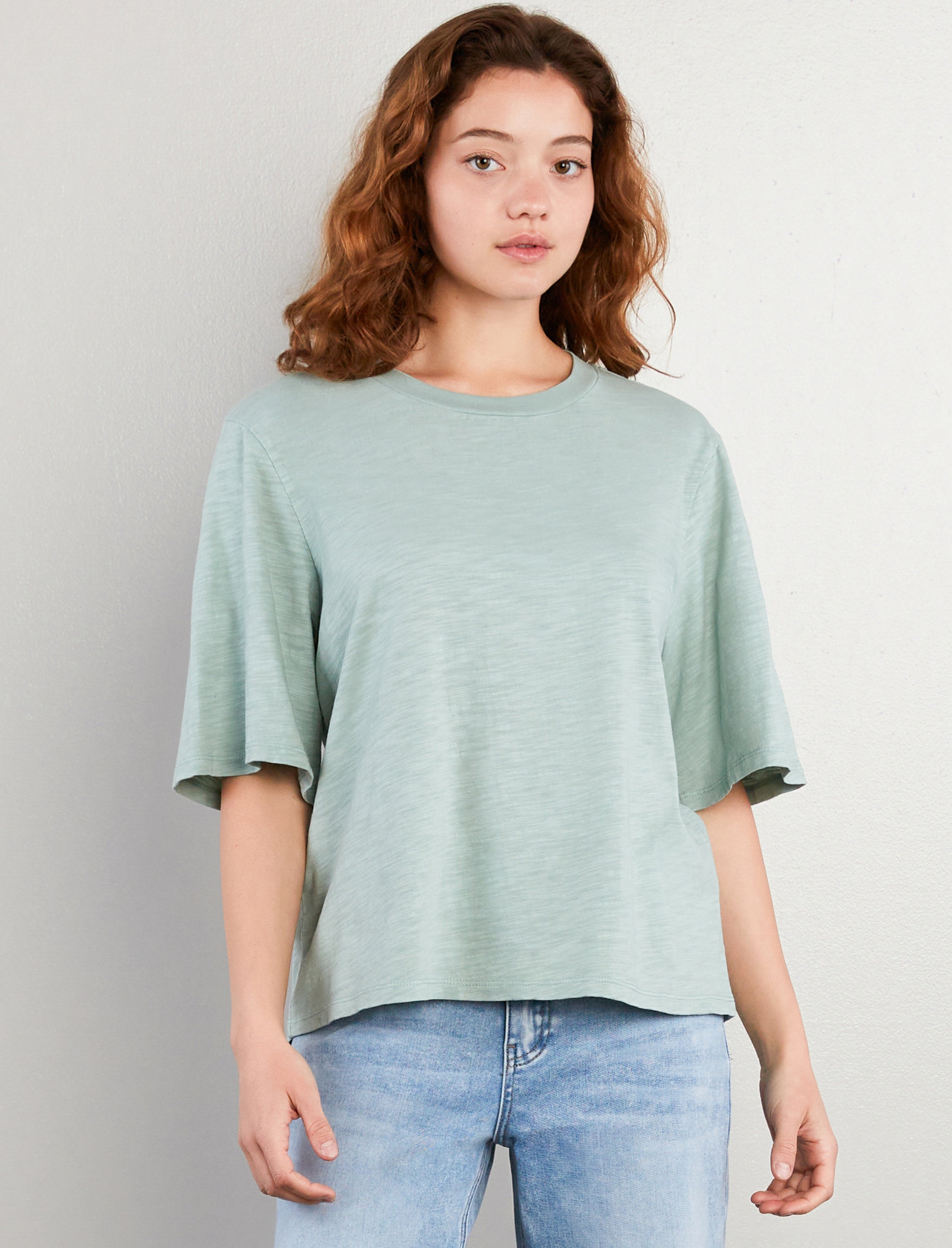 Women's Sage Hig Hug Tee - Hint of Blu