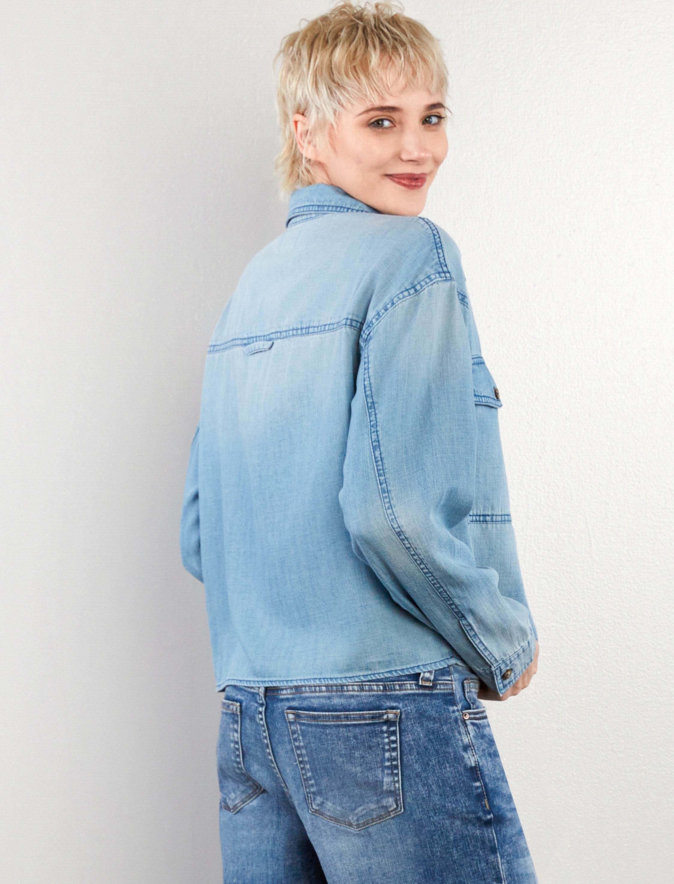 Maeve Denim Top