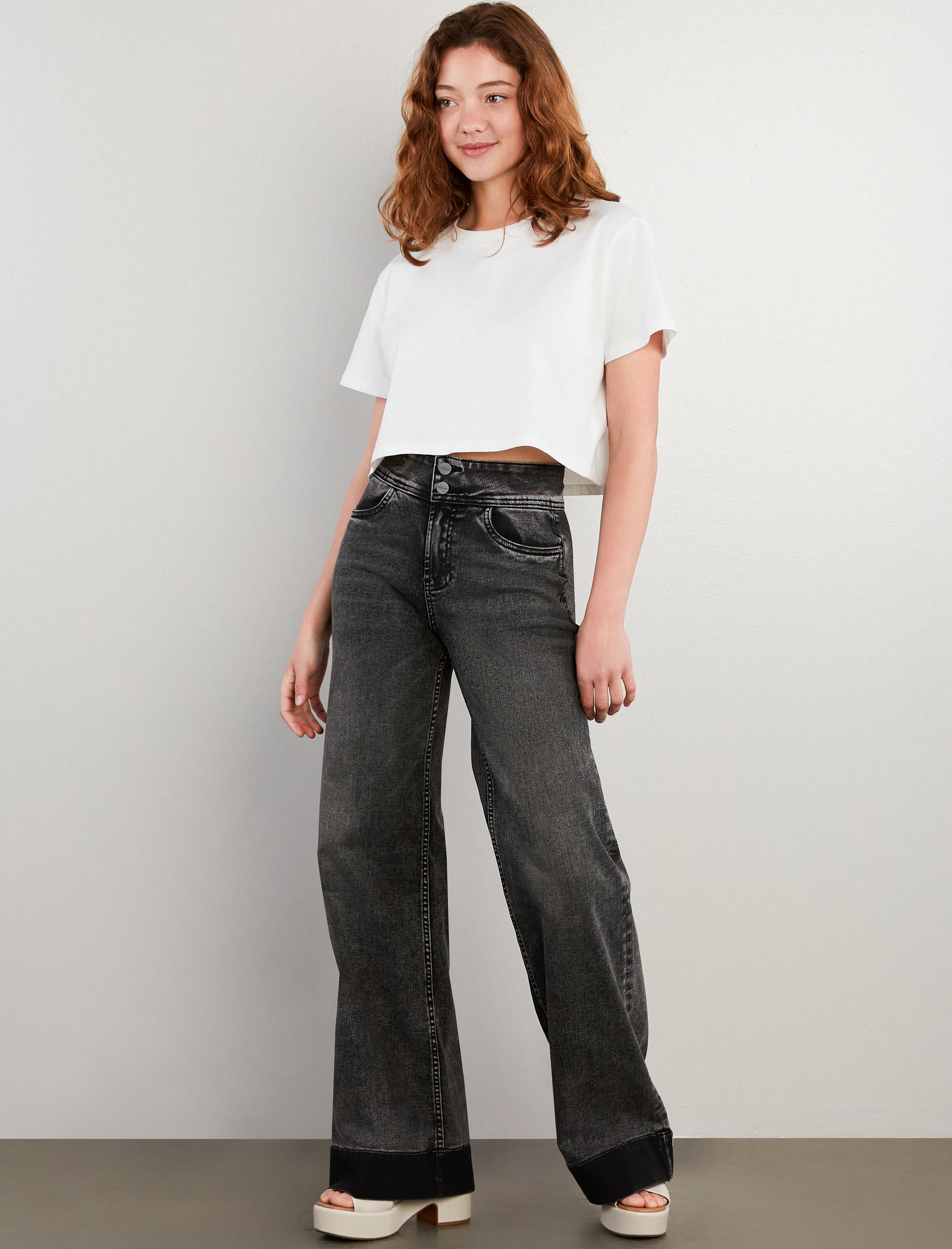 Mighty High Rise Wide Leg