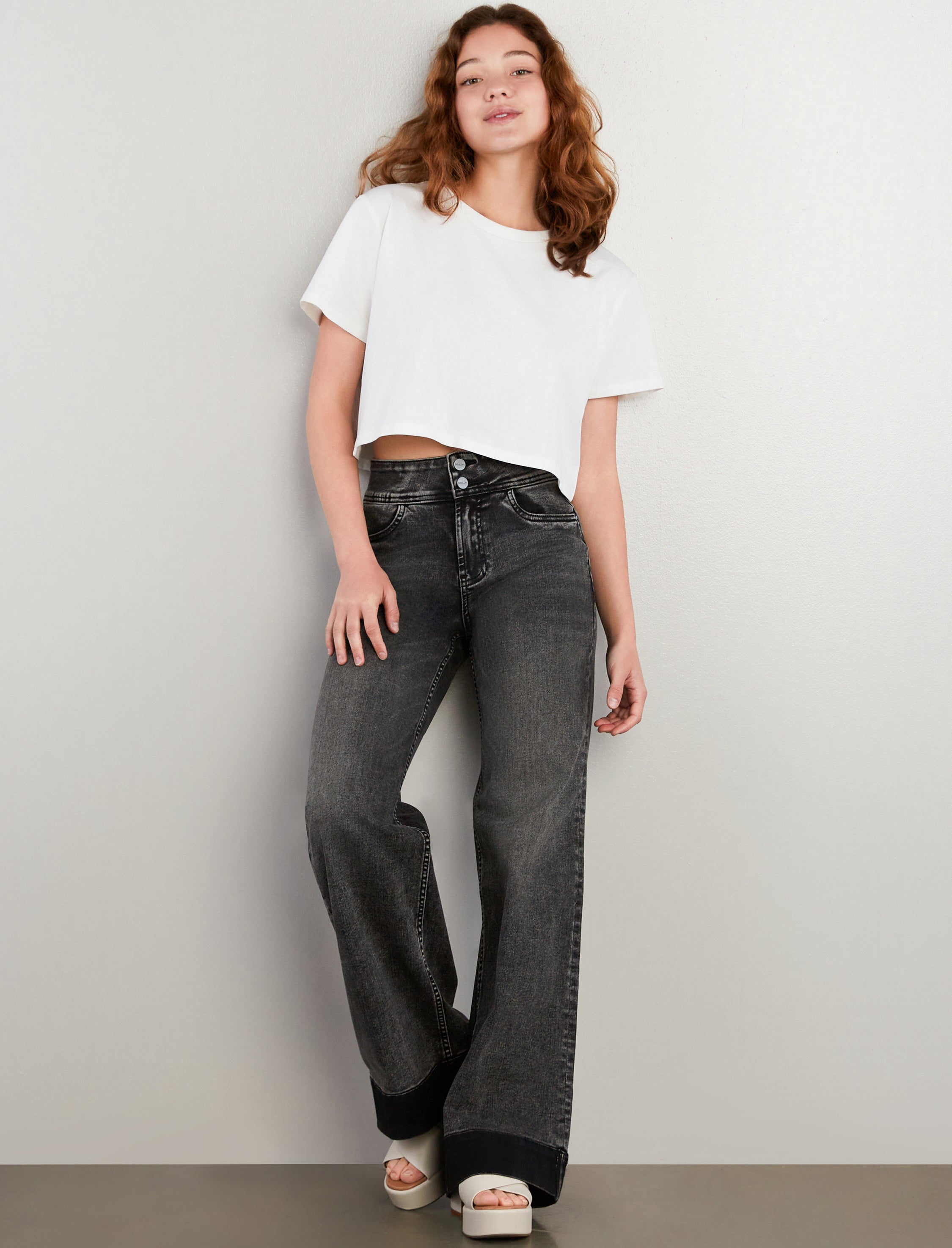 Mighty High Rise Wide Leg