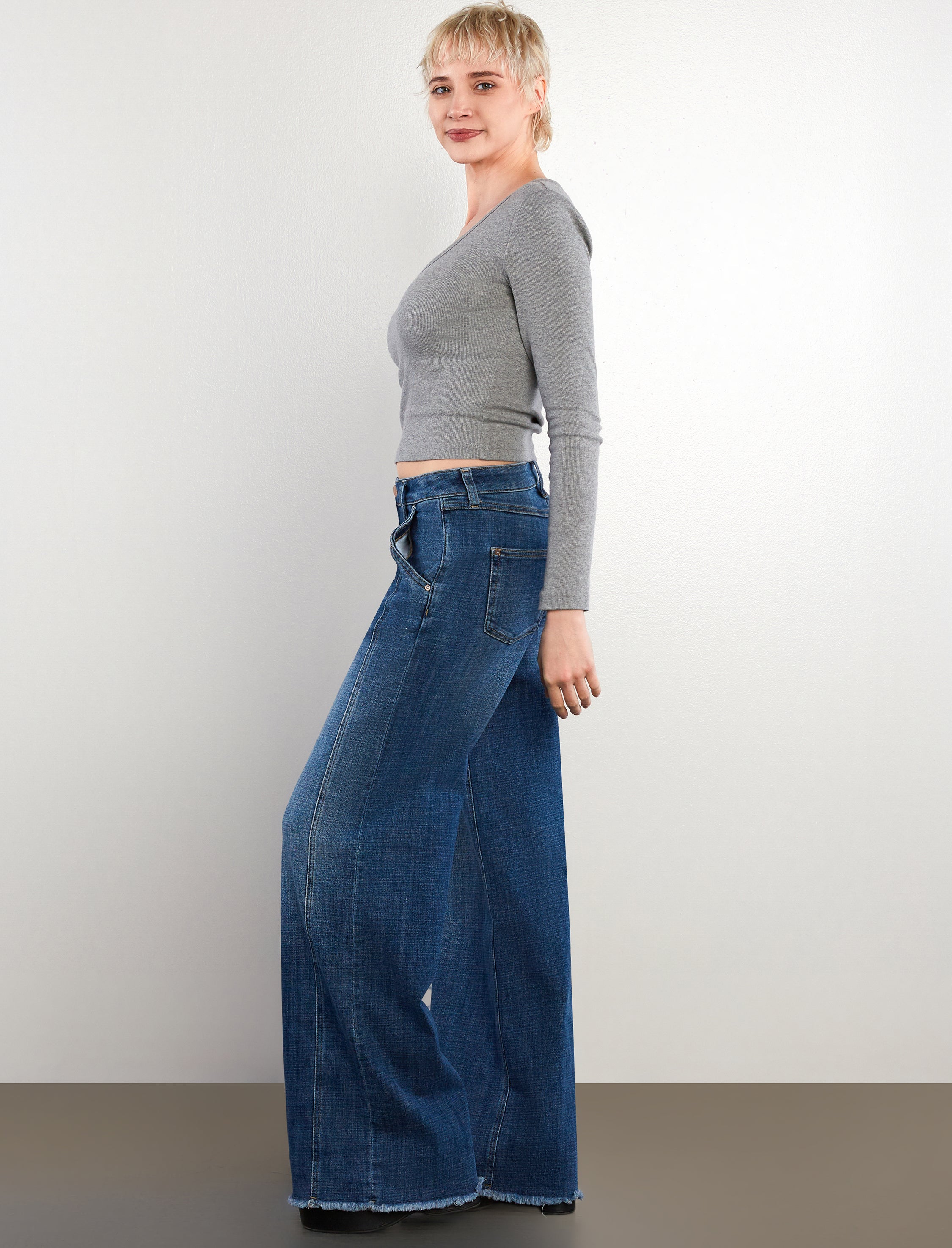 Mighty High Rise Wide Leg