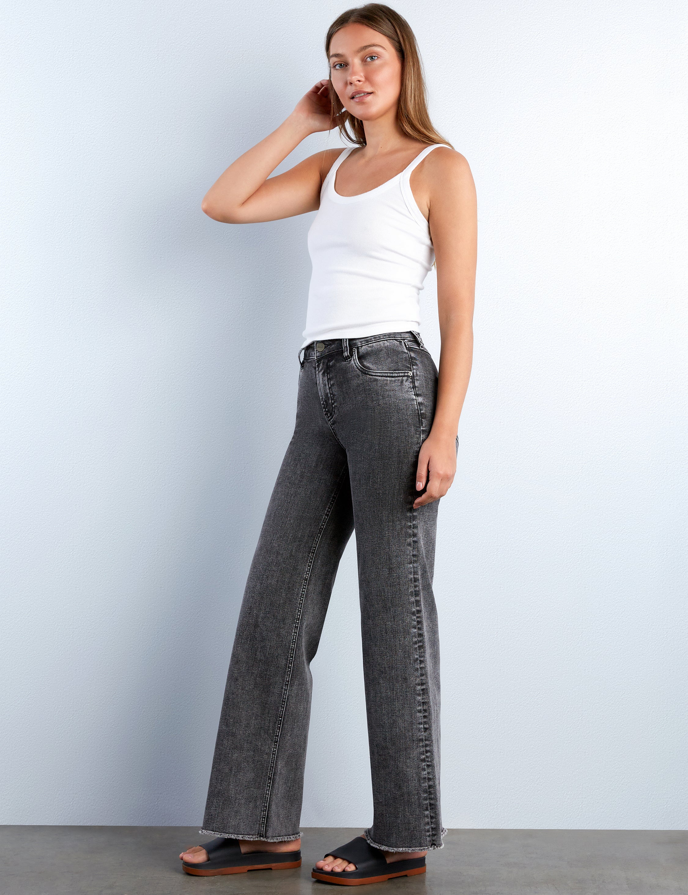 Happy Shag High Rise Wide Leg Jean