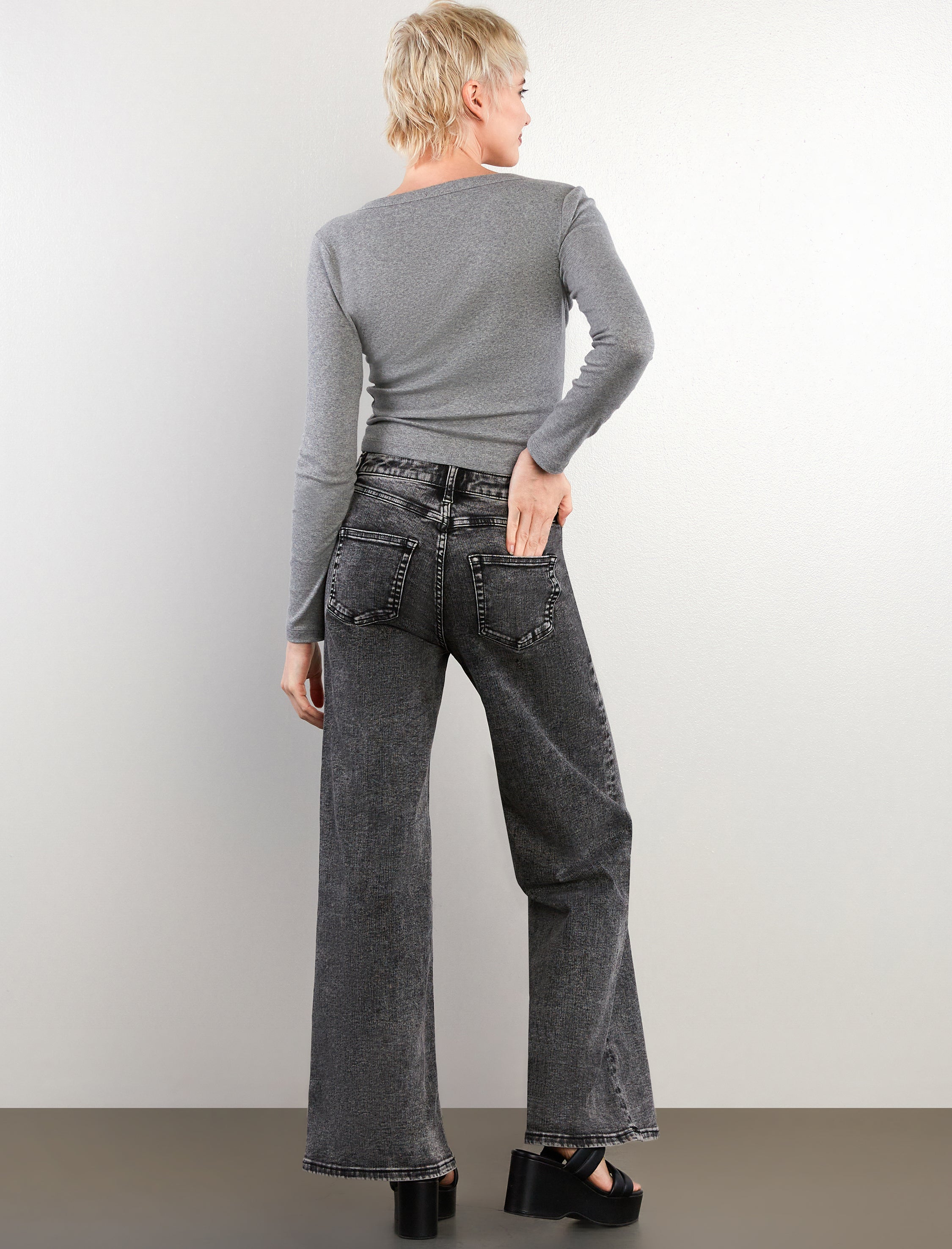 Happy-go-Lucky High Rise Wide-Leg Jeans