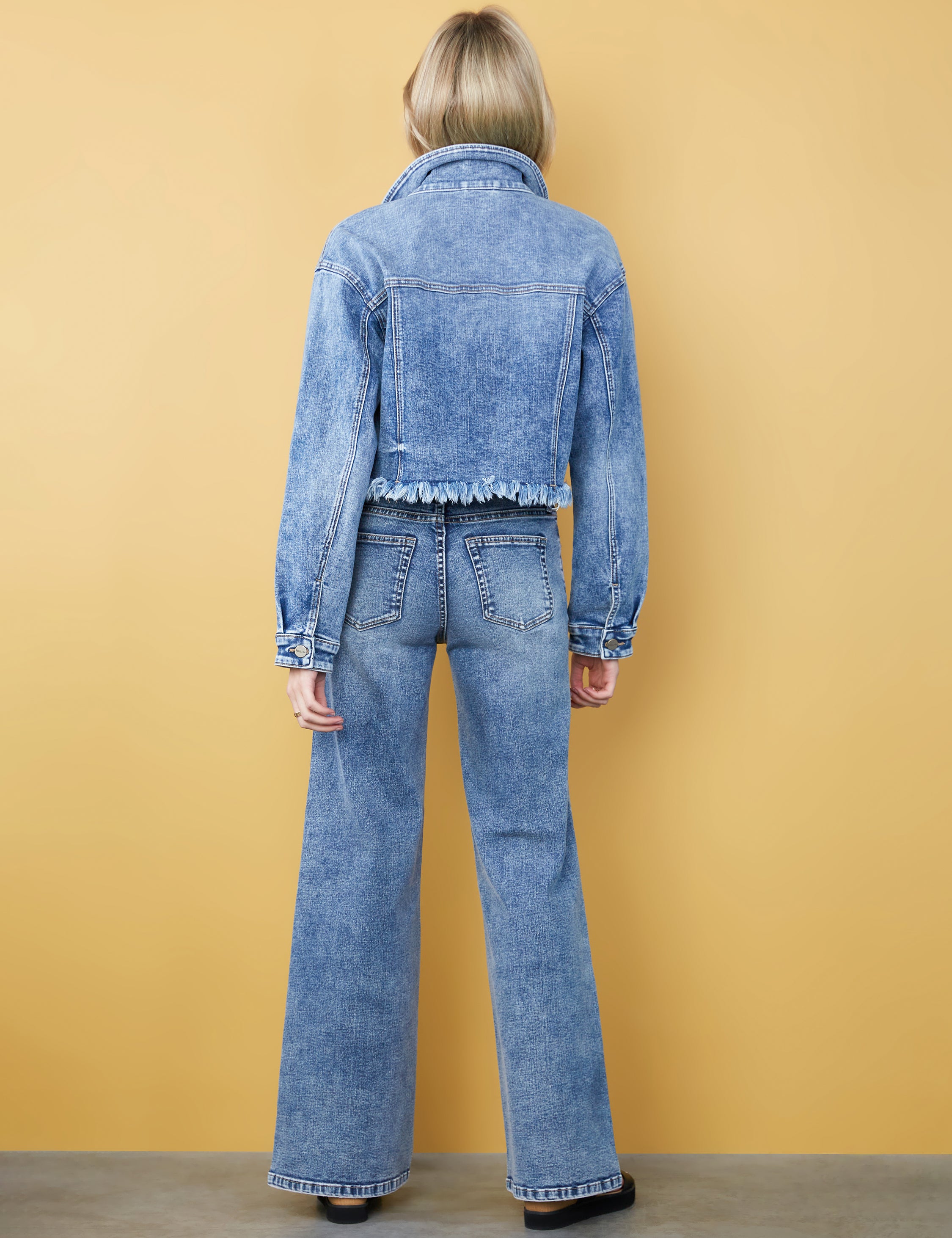 Chop Fray Cut Off Jean Jacket