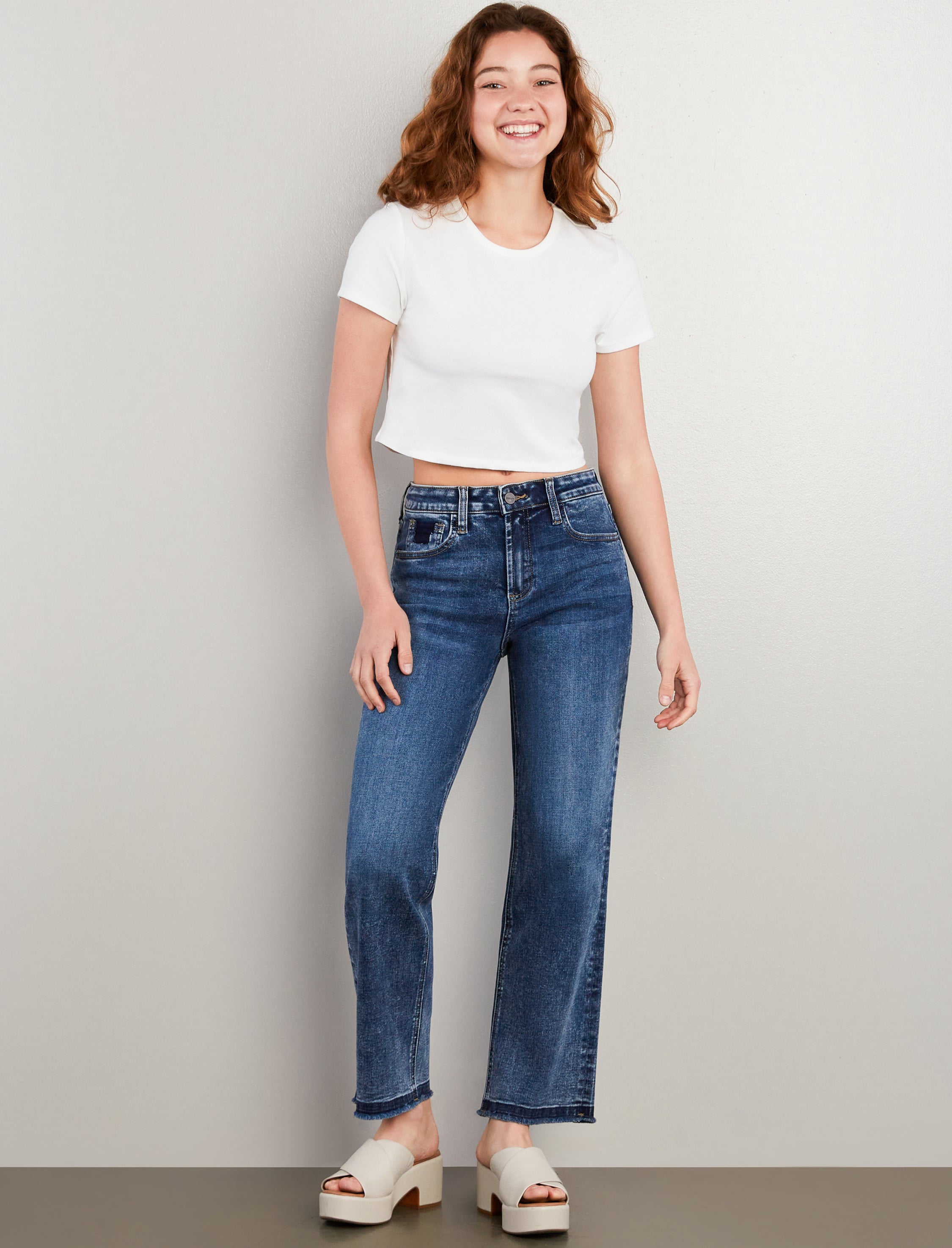 Women's Released Hem Straight - Hint of Blu