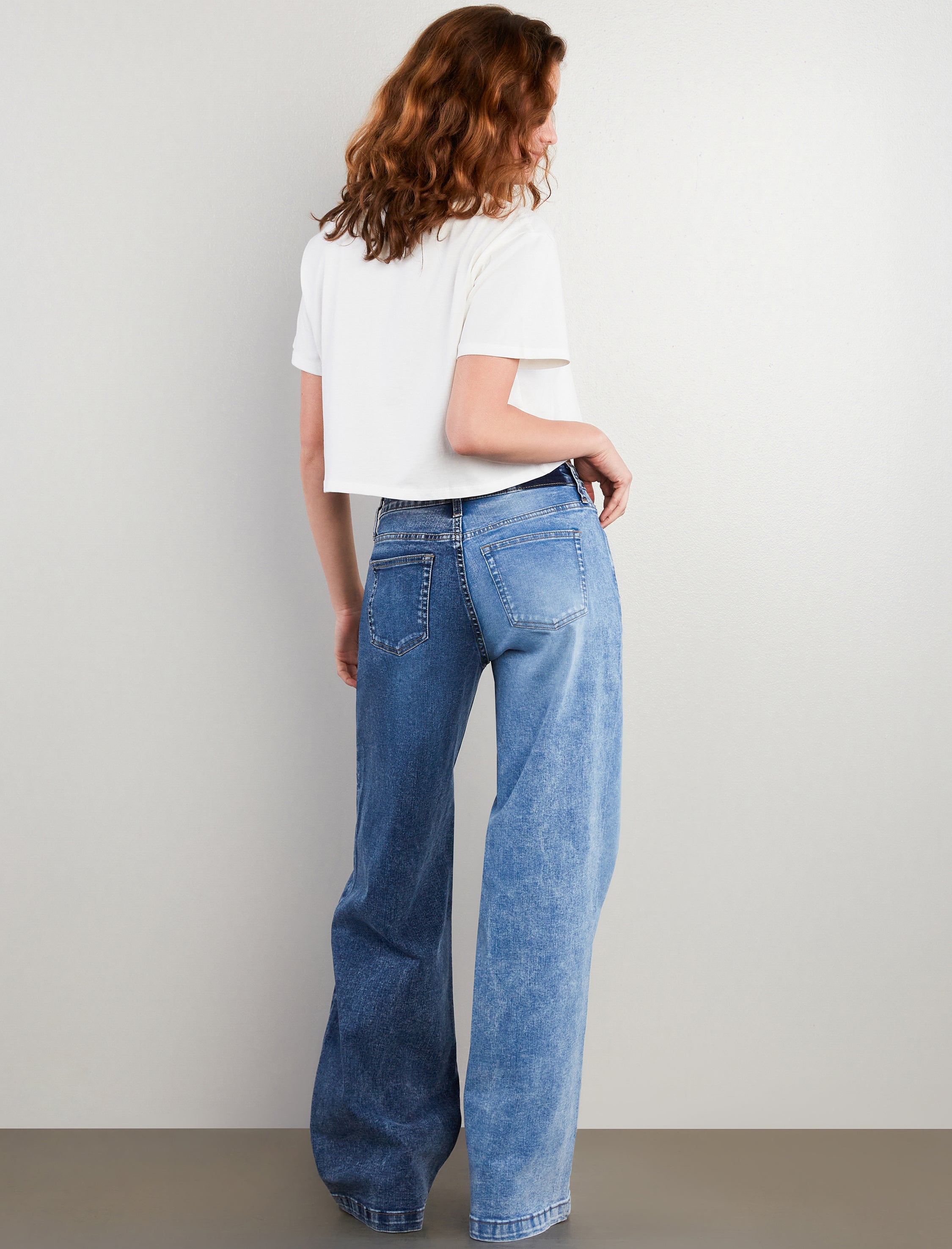 Two Tone Mighty Wide Leg