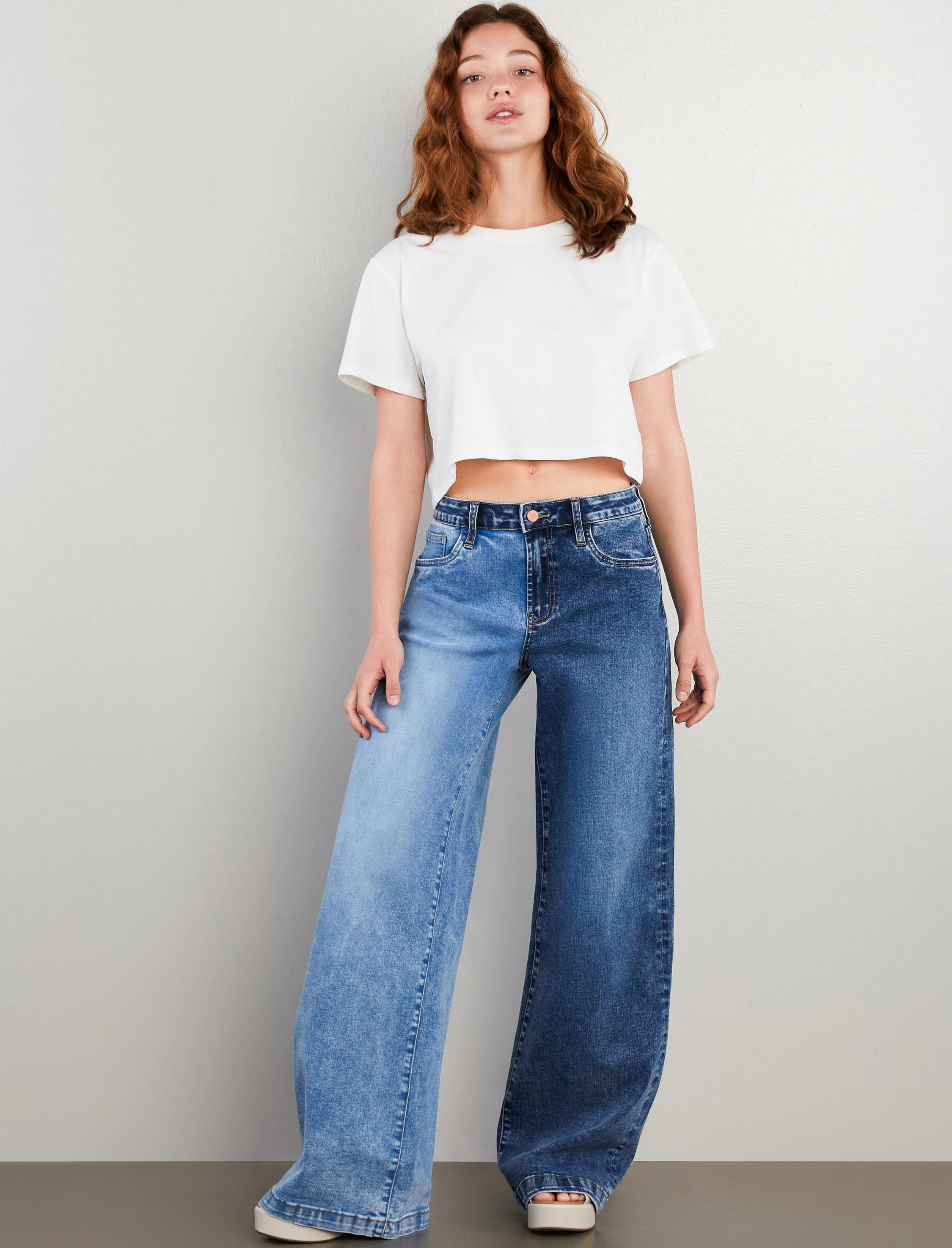 Two Tone Mighty Wide Leg