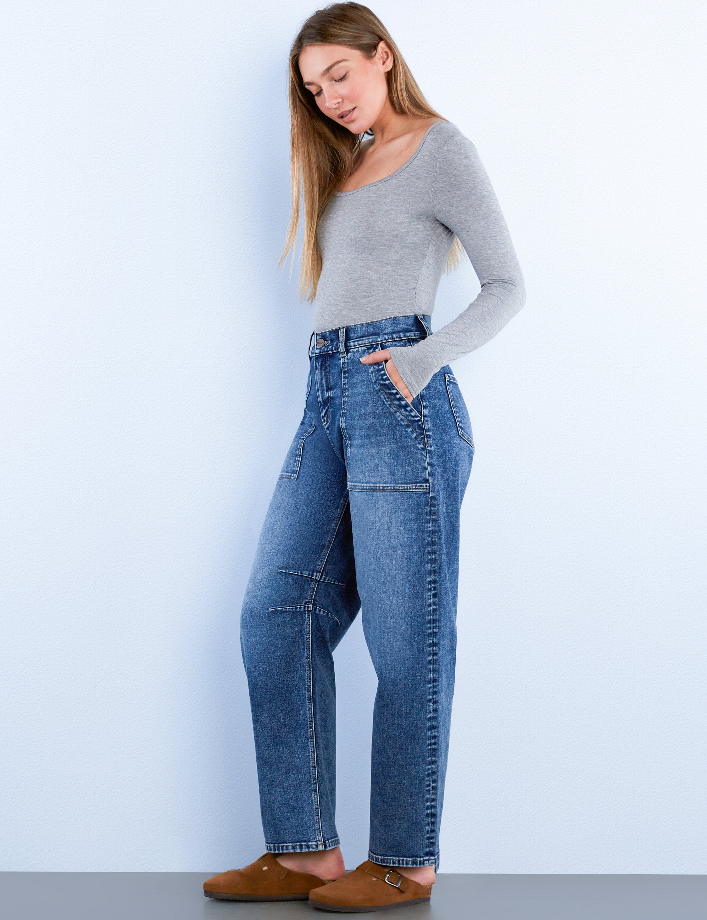 Utility Barrel Jeans