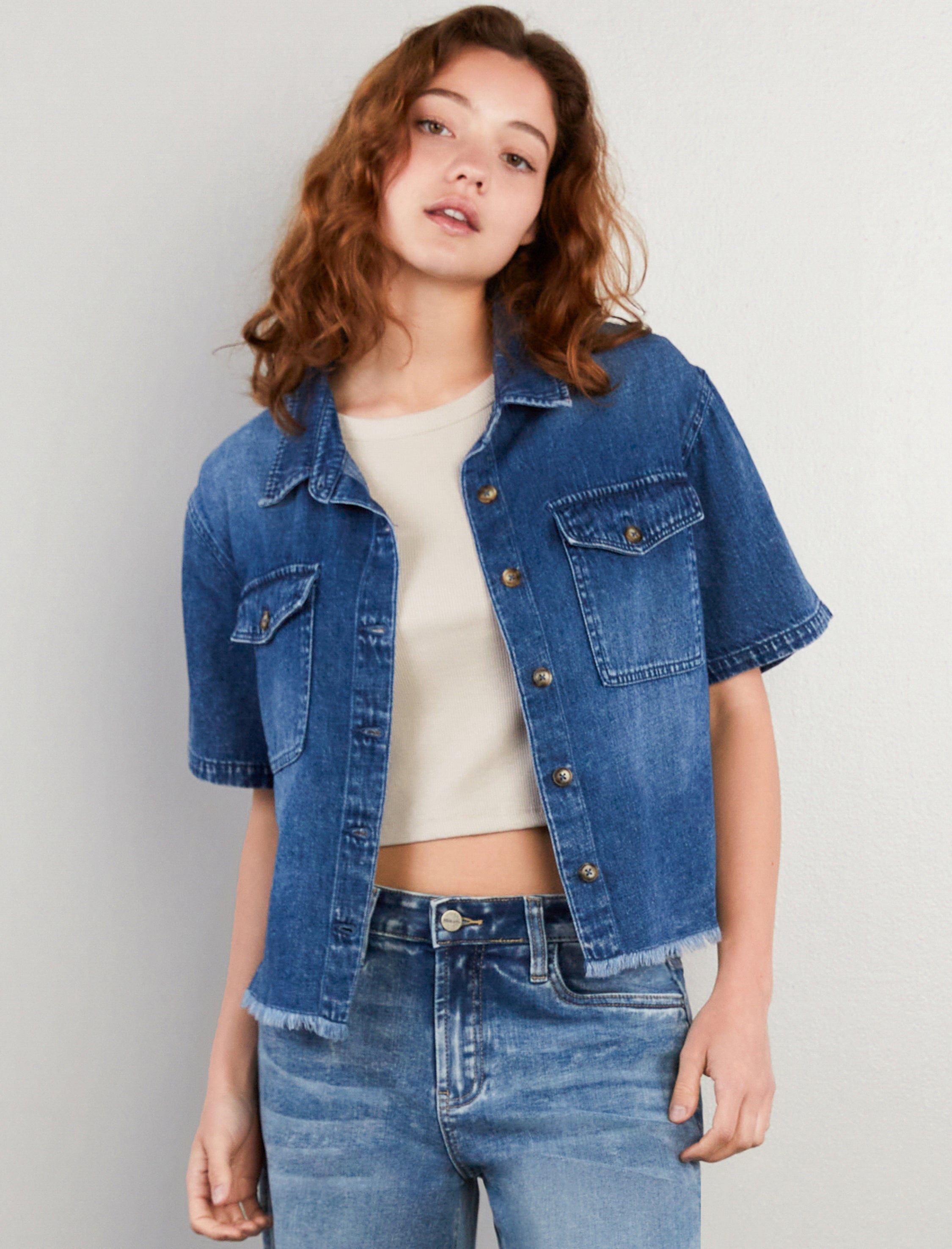 Emily Denim Top