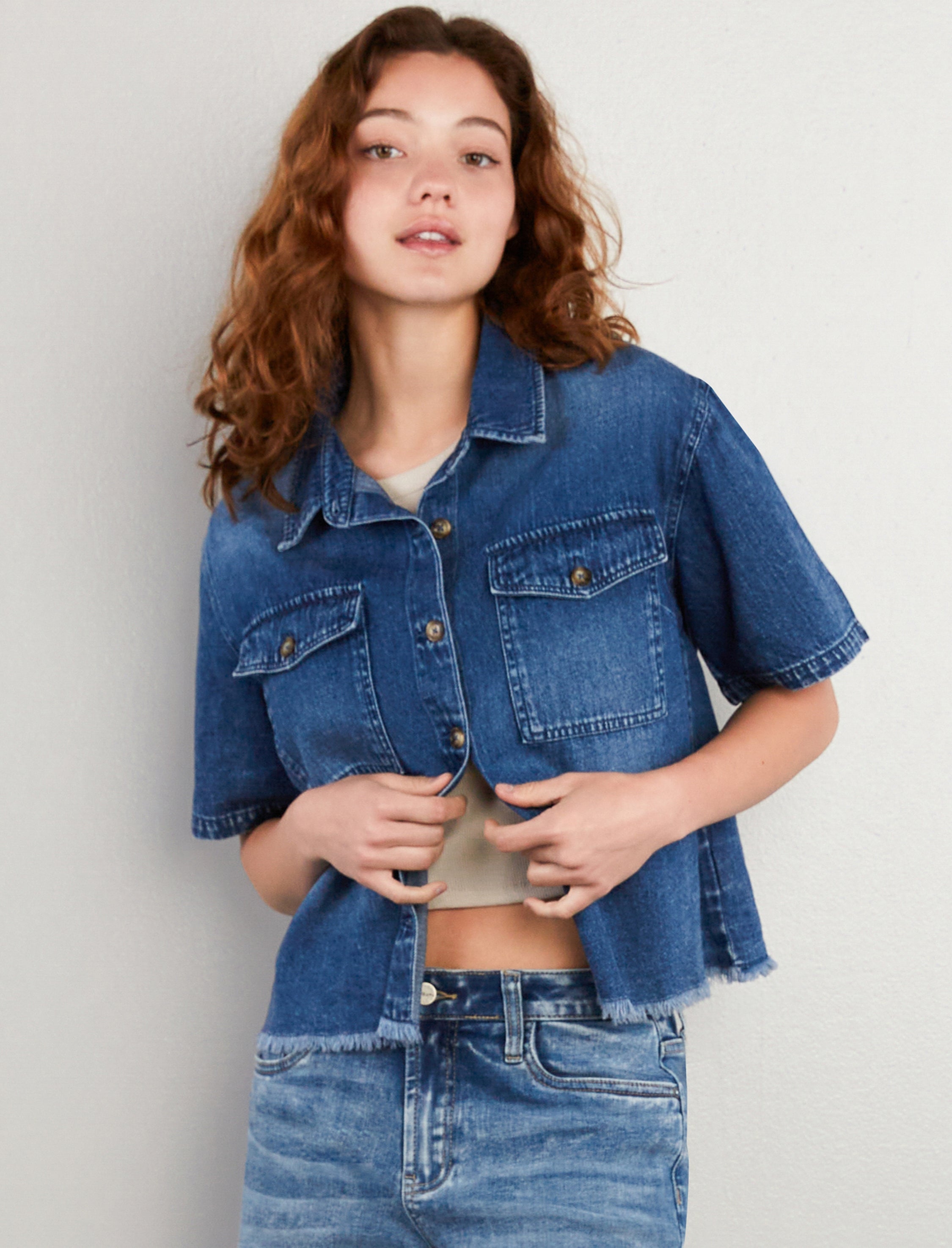 Emily Denim Top