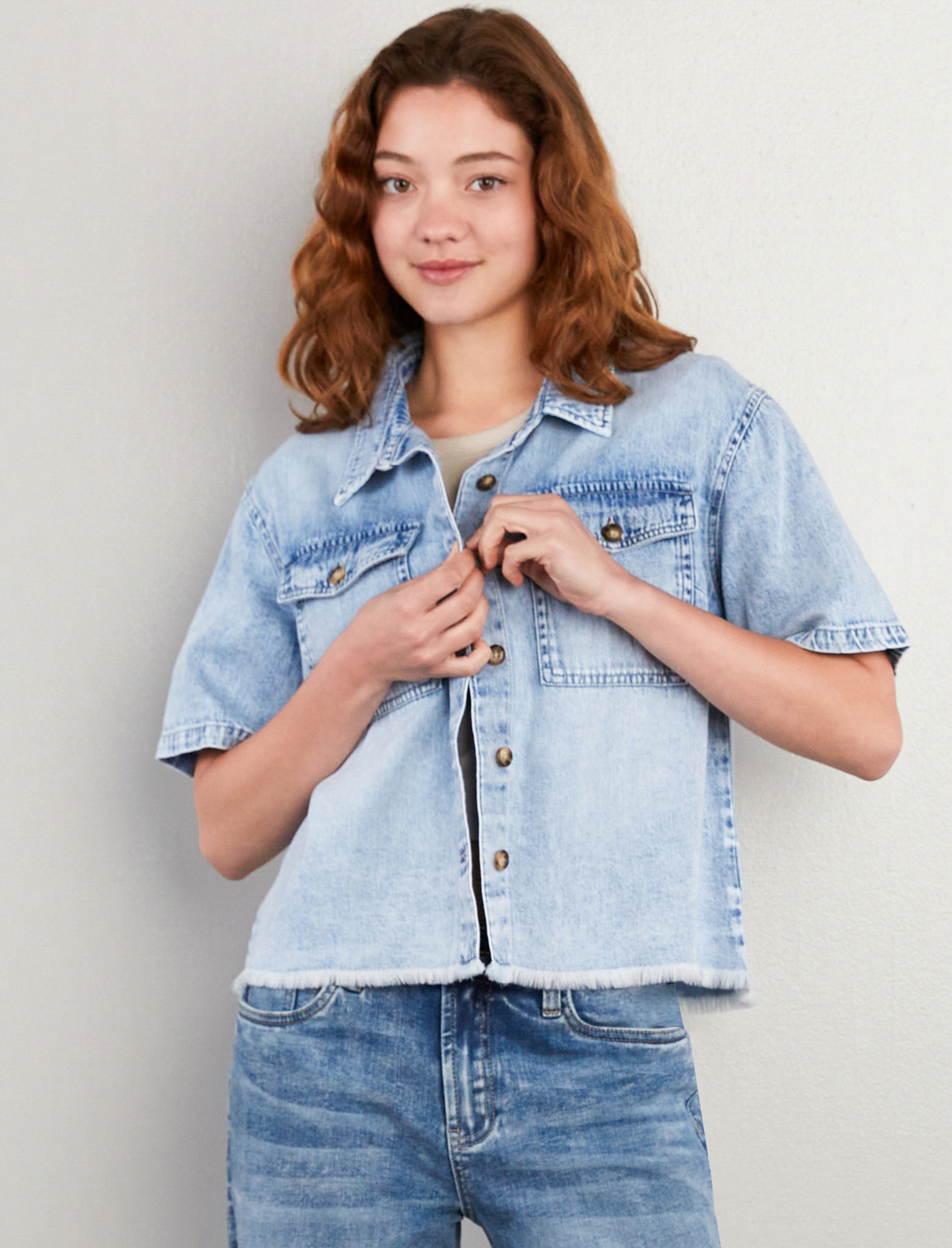 Emily Denim Top