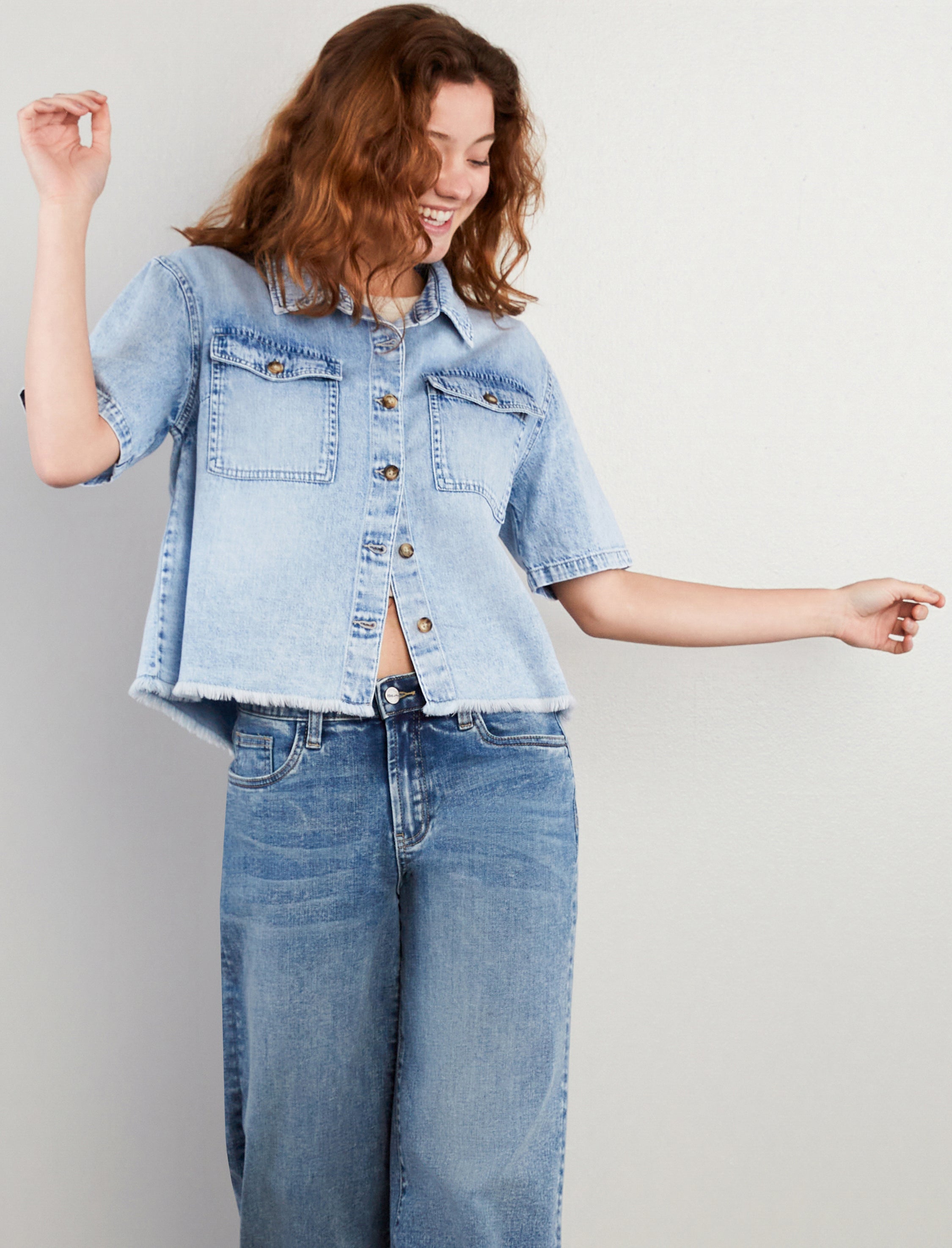 Emily Denim Top
