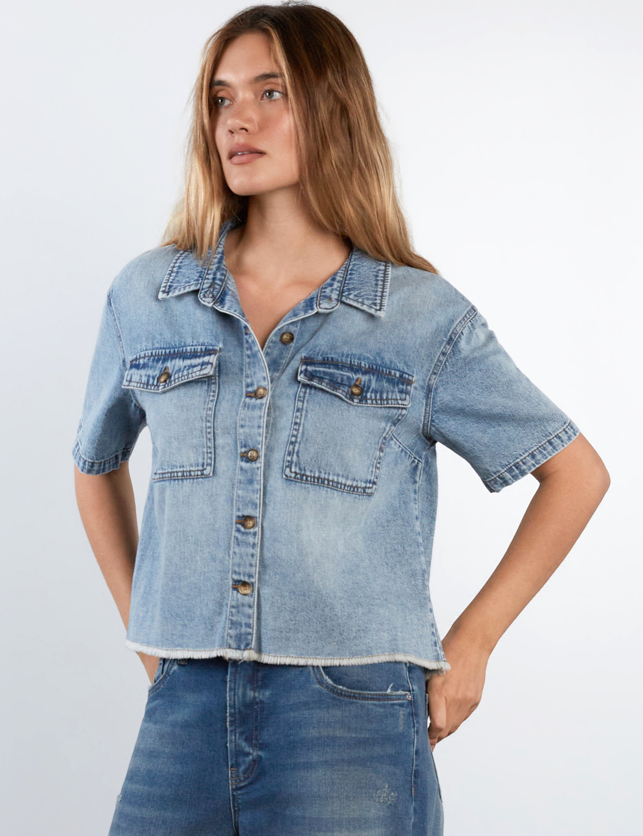 Emily Denim Top