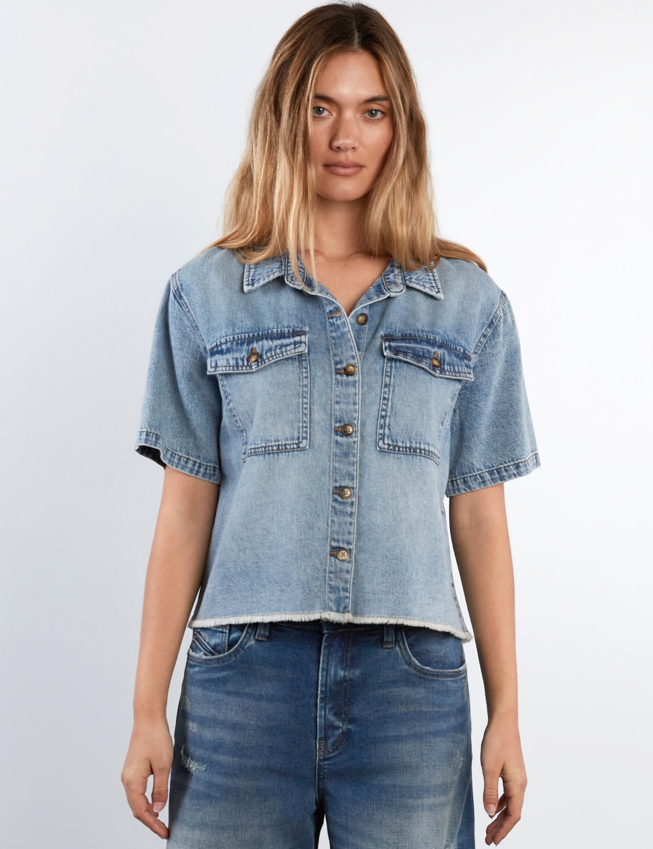 Emily Denim Top