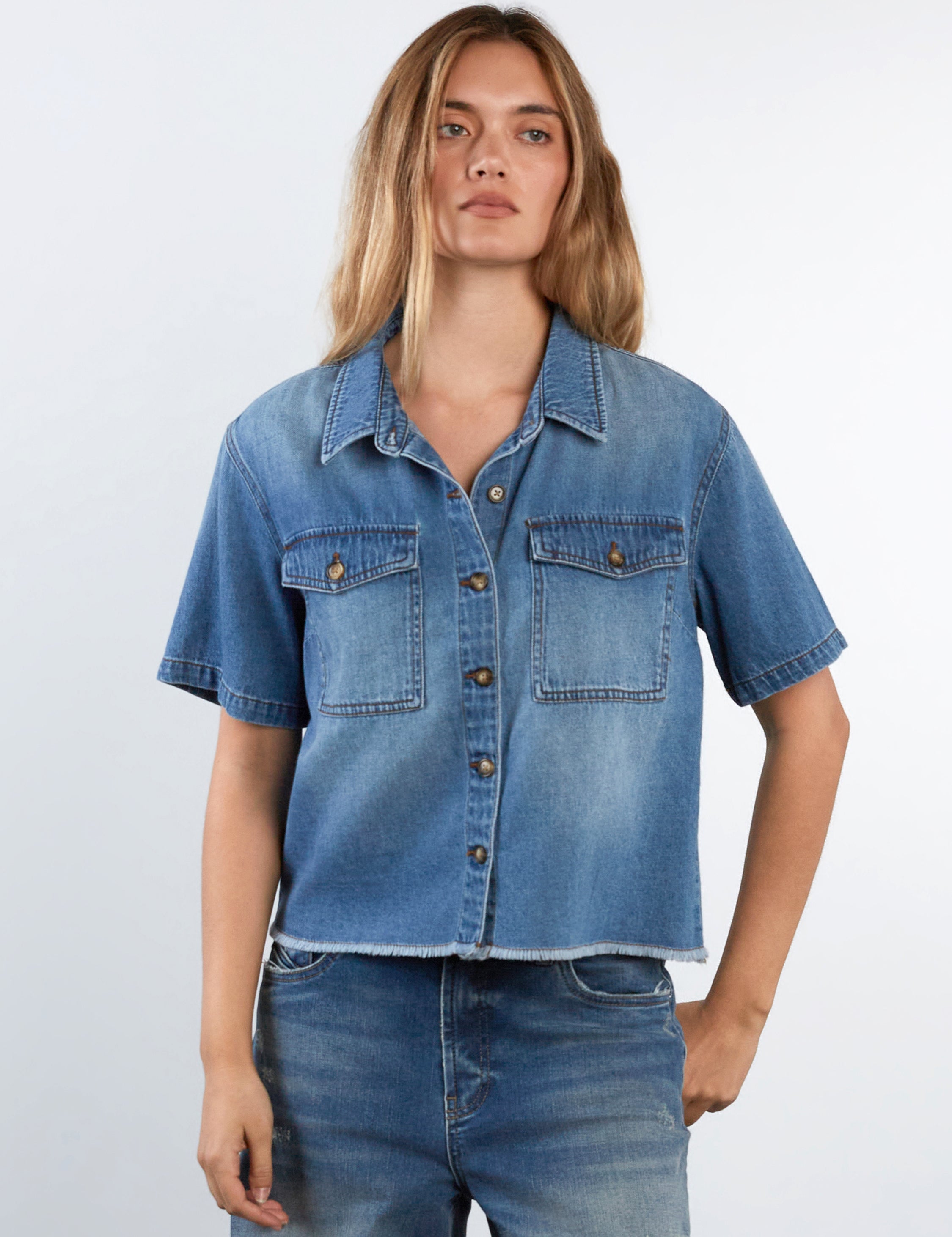 Emily Denim Top