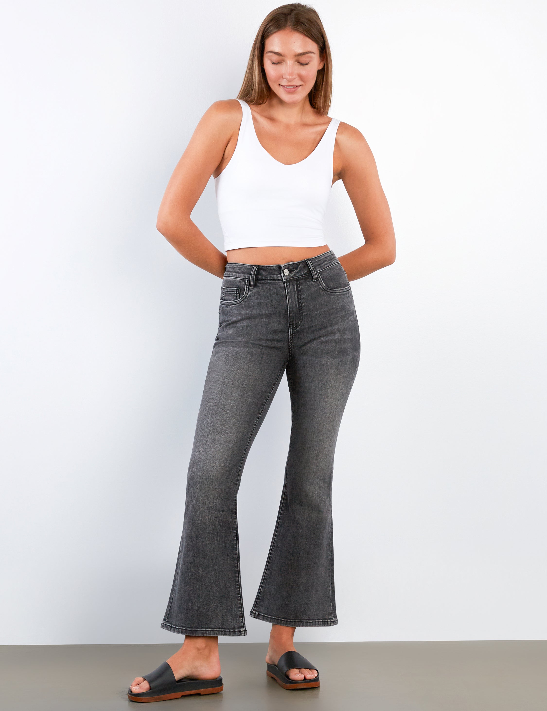 Women's Perfect Flare Jeans - Hint of Blu